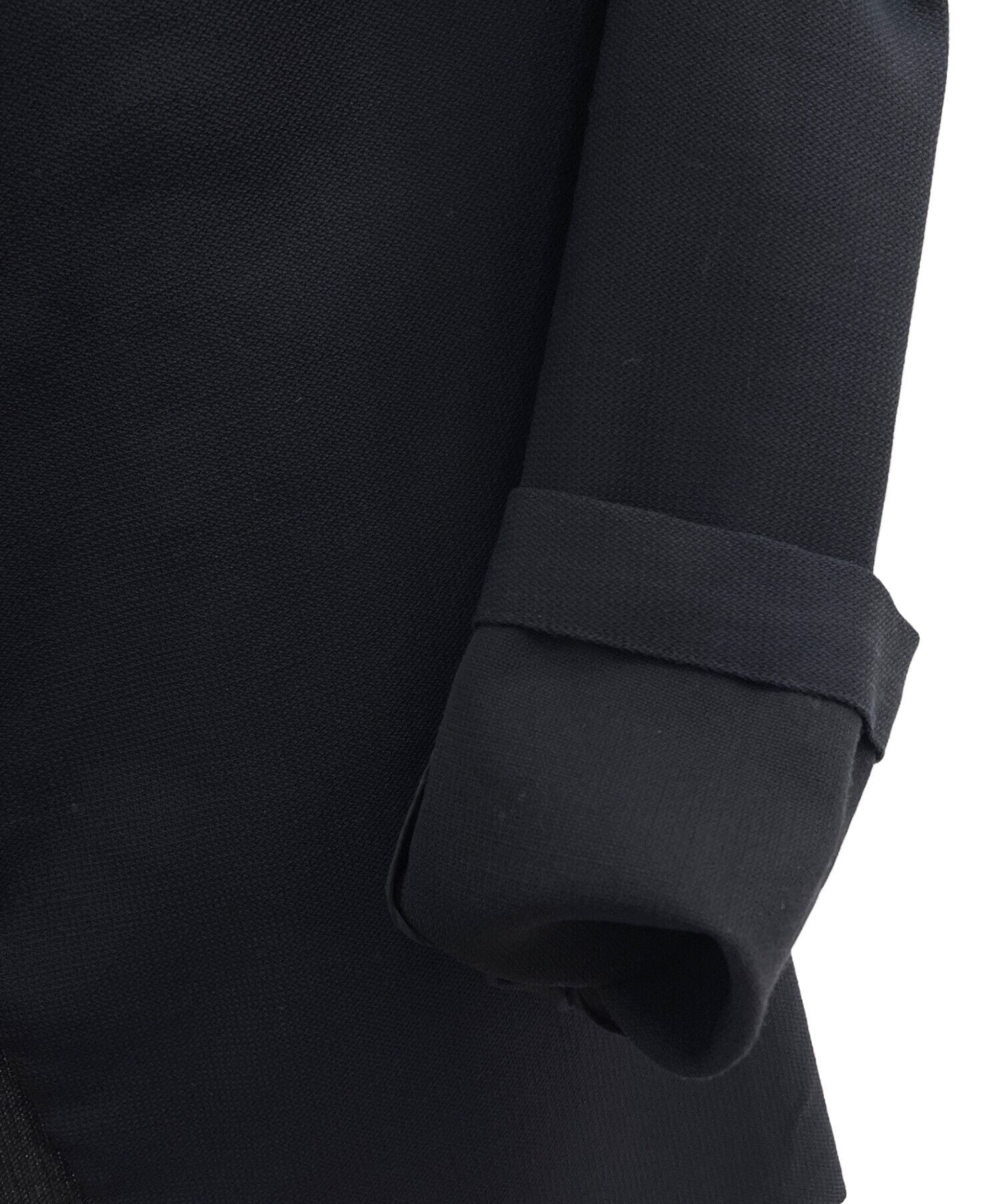 中古・古着通販】ATON (エイトン) ノーカラージャケット ネイビー