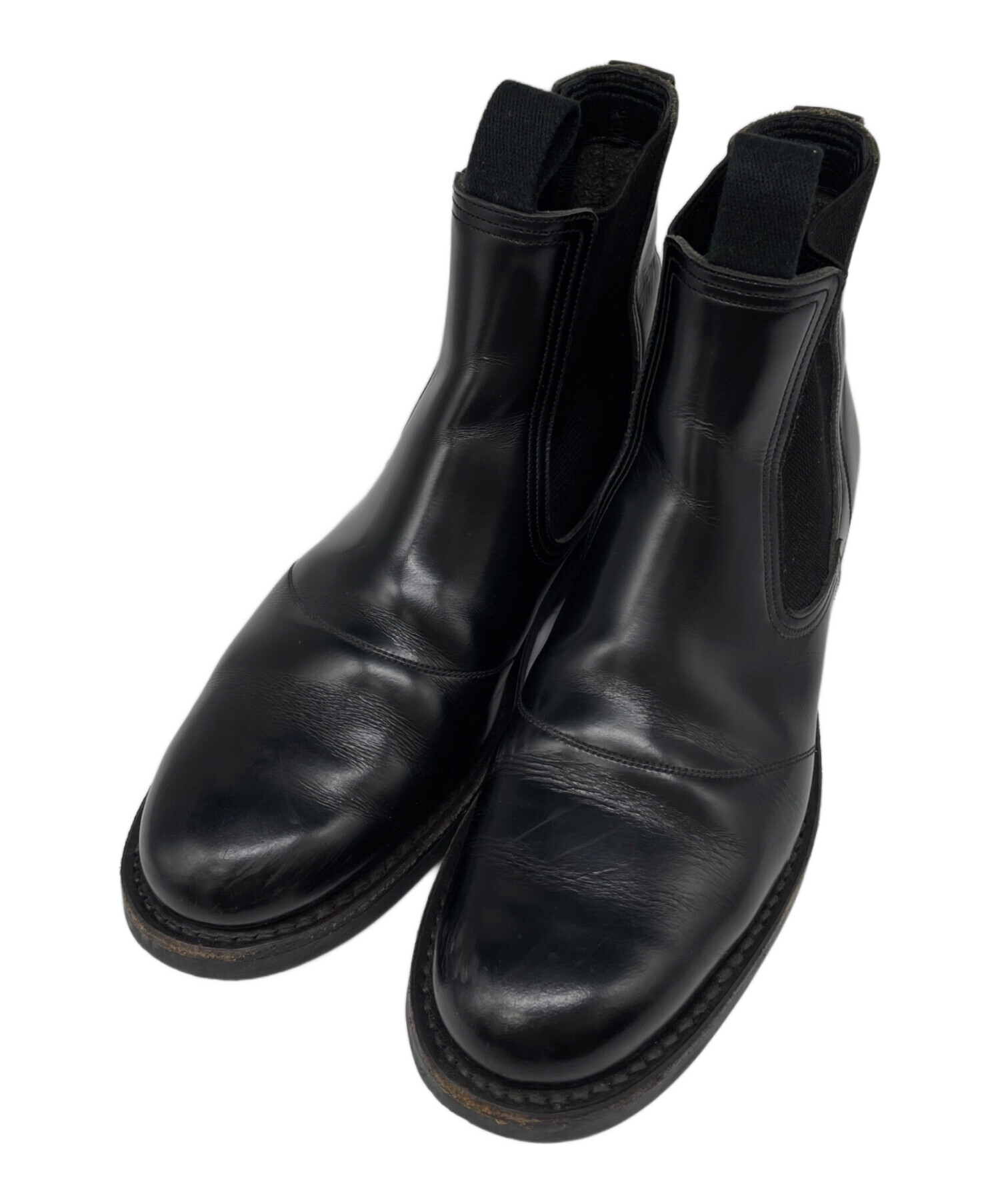 HYKE ブラック サイドゴアブーツ 中古・古着通販】HYKE (ハイク) サイドゴアブーツ ブラック サイズ:6E