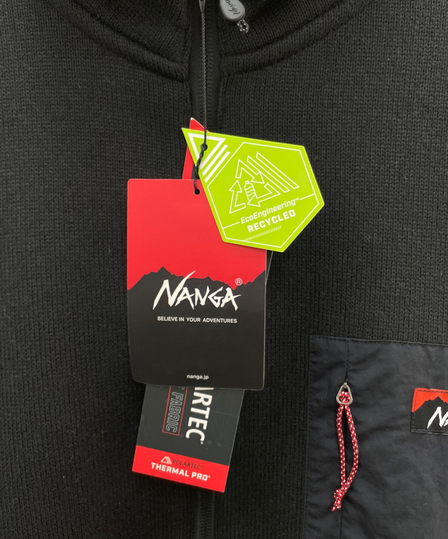 中古・古着通販】NANGA (ナンガ) フリースジャケット ブラック サイズ 