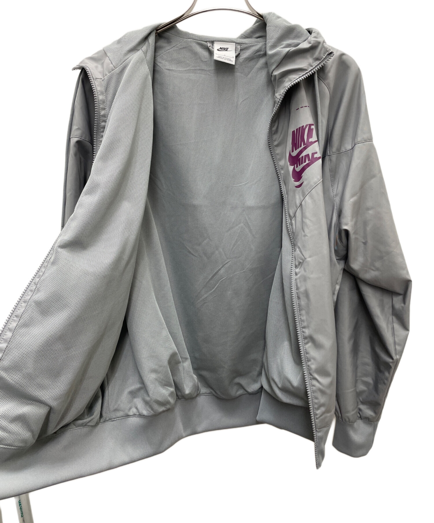 中古・古着通販】NIKE (ナイキ) ウインドブレーカー グレー サイズ:L
