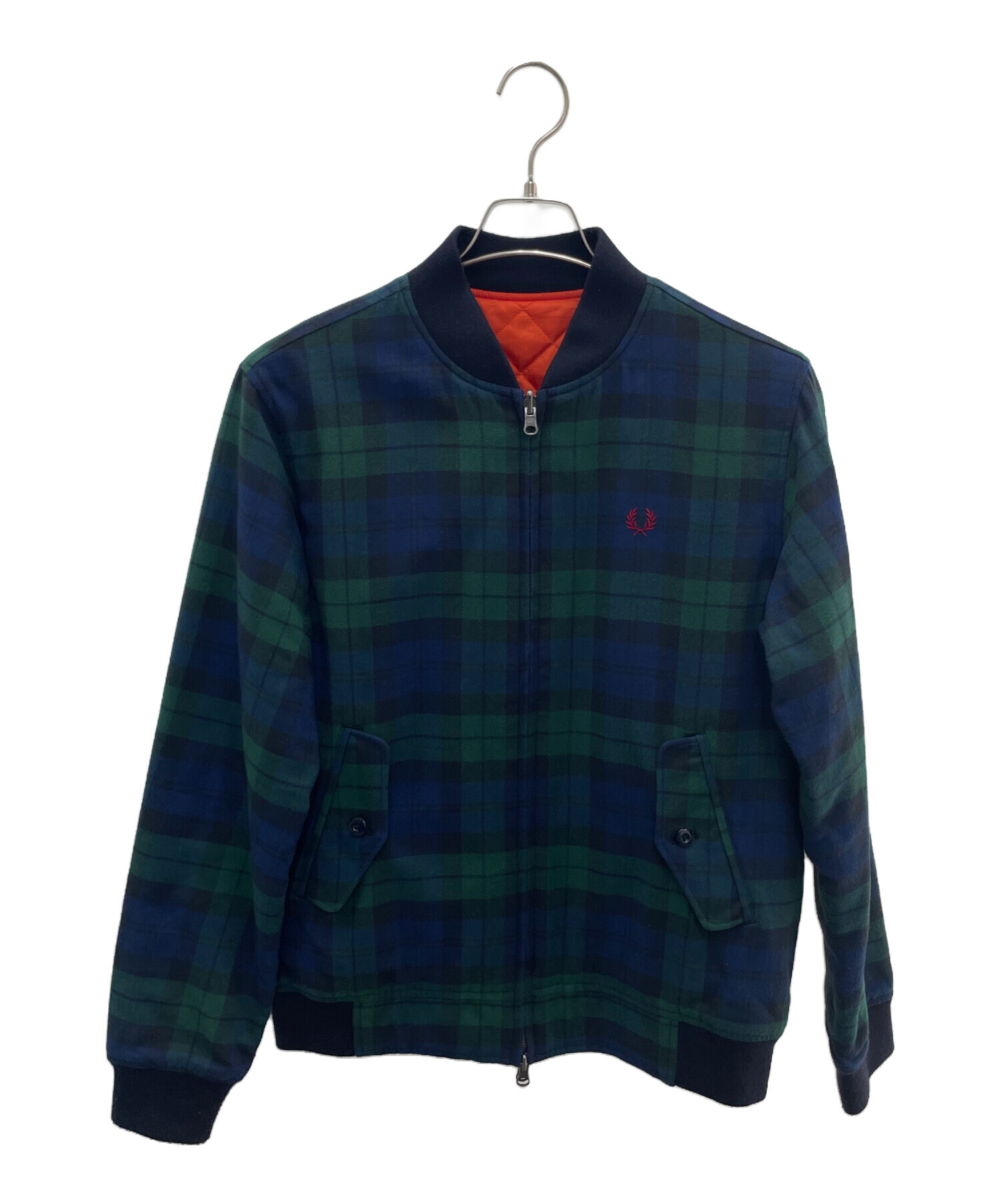 FRED PERRY フレッドペリー リバーシブル ジャケット ブルゾン 中古・古着通販】FRED PERRY (フレッドペリー) リバーシブルブルゾン