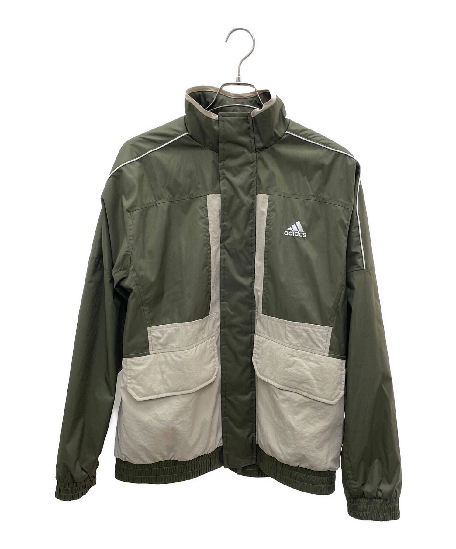 中古・古着通販】adidas (アディダス) ジャケット カーキ サイズ:M