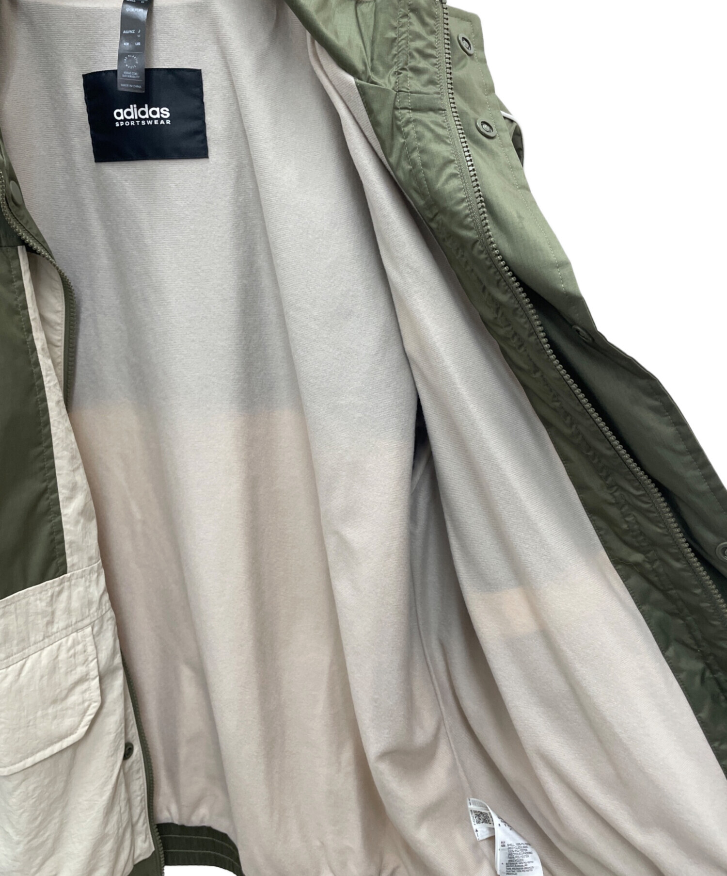 中古・古着通販】adidas (アディダス) ジャケット カーキ サイズ:M