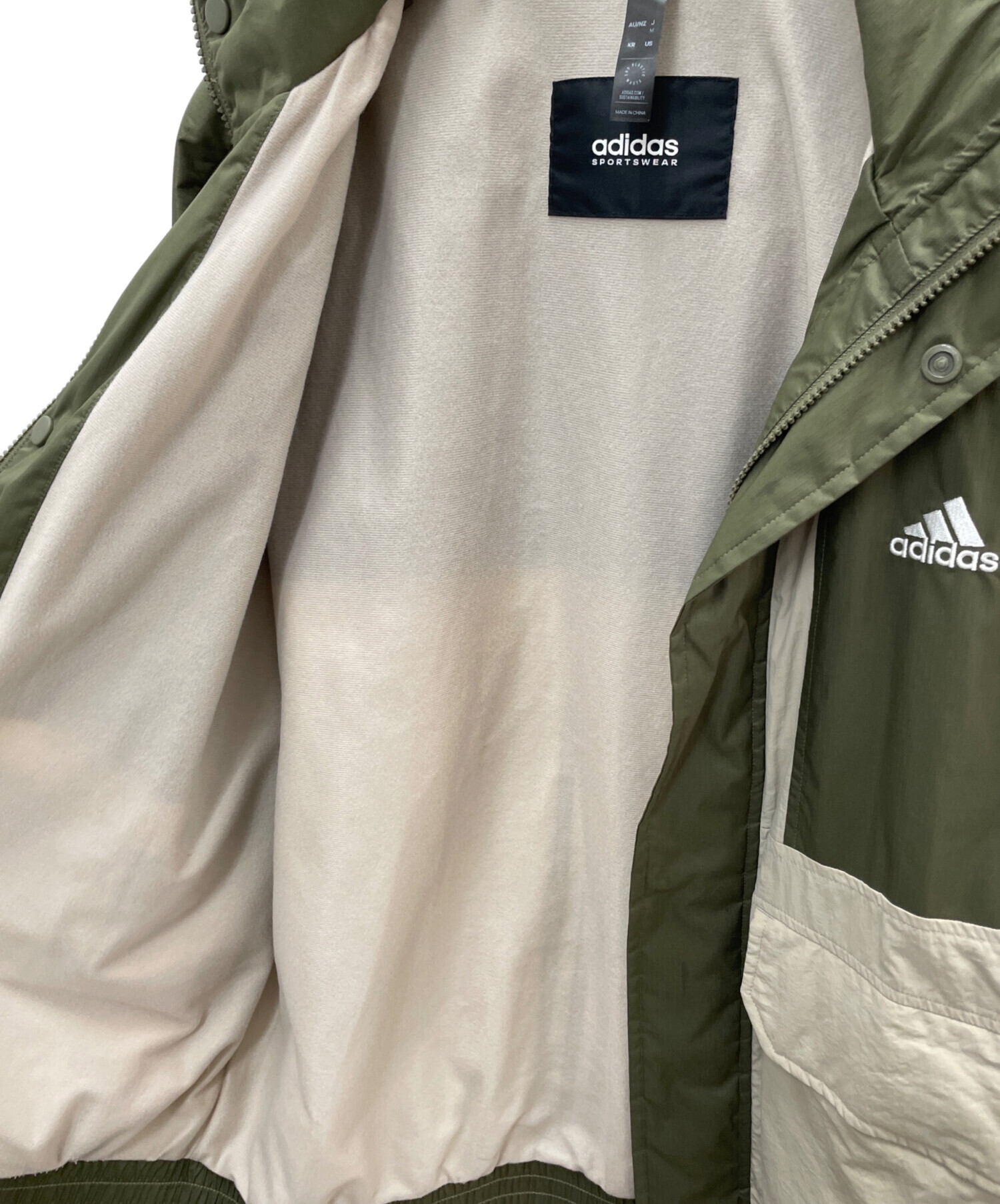 中古・古着通販】adidas (アディダス) ジャケット カーキ サイズ:M