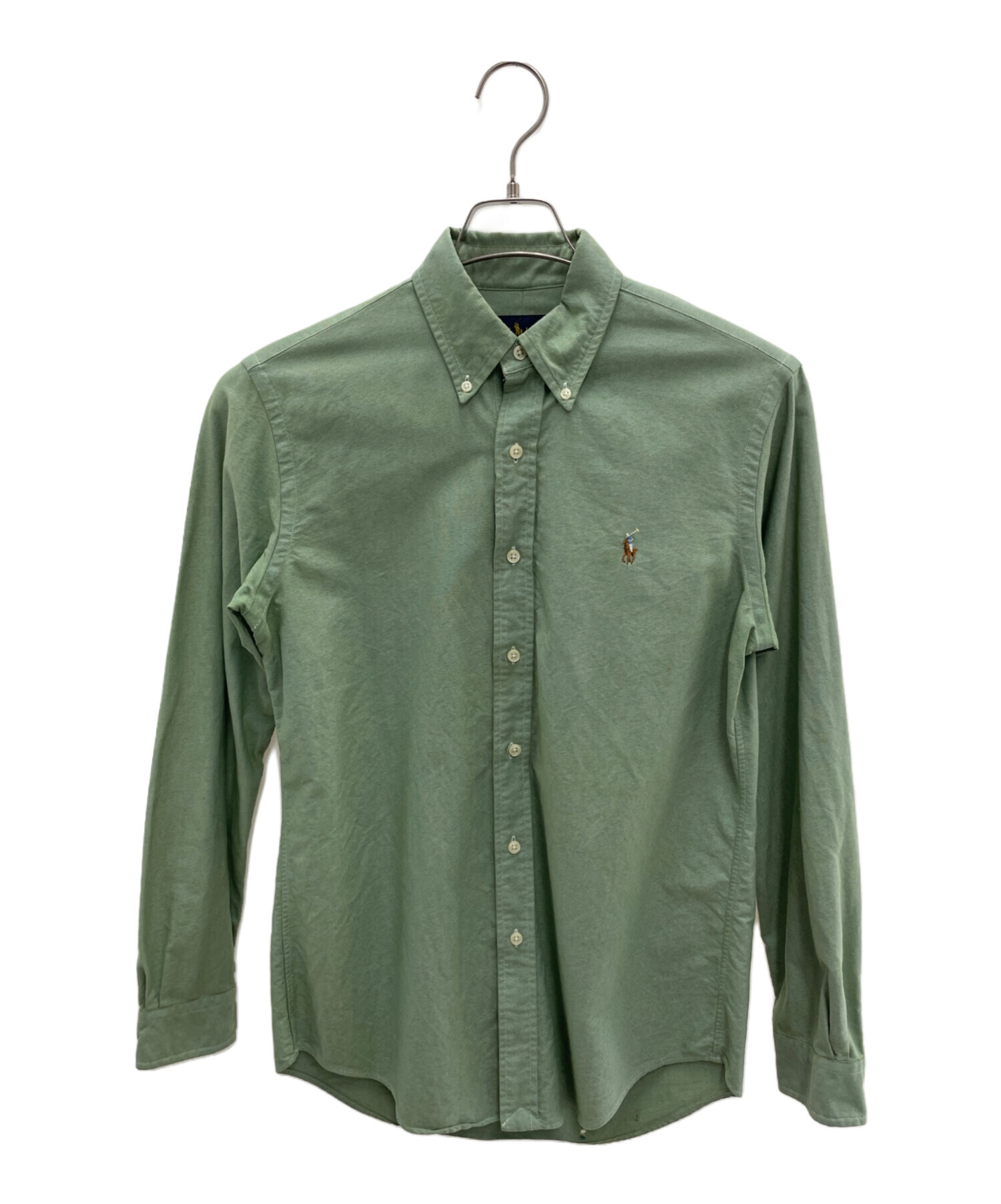 ◾︎現行QRタグ◾︎ ポロラルフローレン 長袖シャツ ブラウス リネン 麻 グリーン 中古・古着通販】RALPH LAUREN (ラルフローレン) 長袖シャツ グリーン