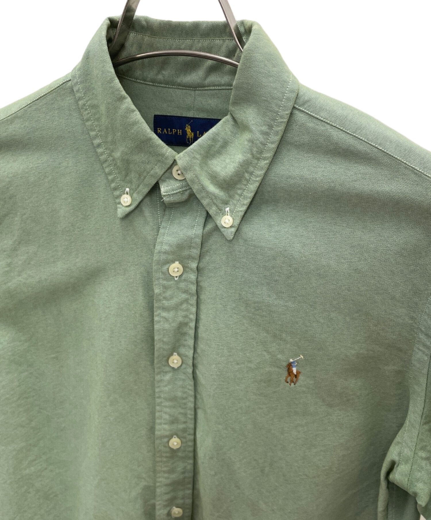 中古・古着通販】RALPH LAUREN (ラルフローレン) 長袖シャツ グリーン