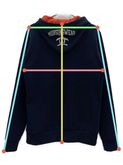 中古・古着通販】MUNSING WEAR (マンシングウェア) ジップパーカー