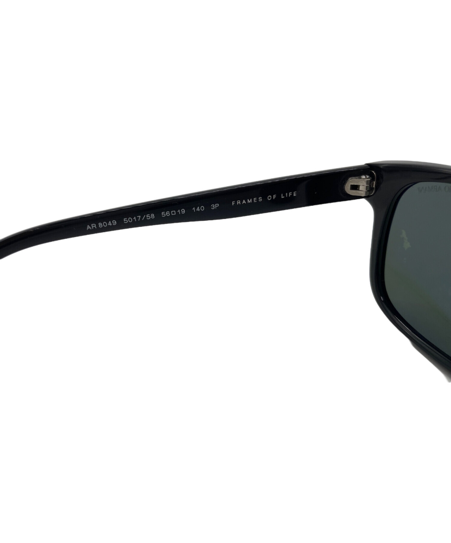 ジョルジオアルマーニ サングラス ゴーグル型 フルリム ブラック 140 中古・古着通販】GIORGIO ARMANI (ジョルジョアルマーニ) サングラス