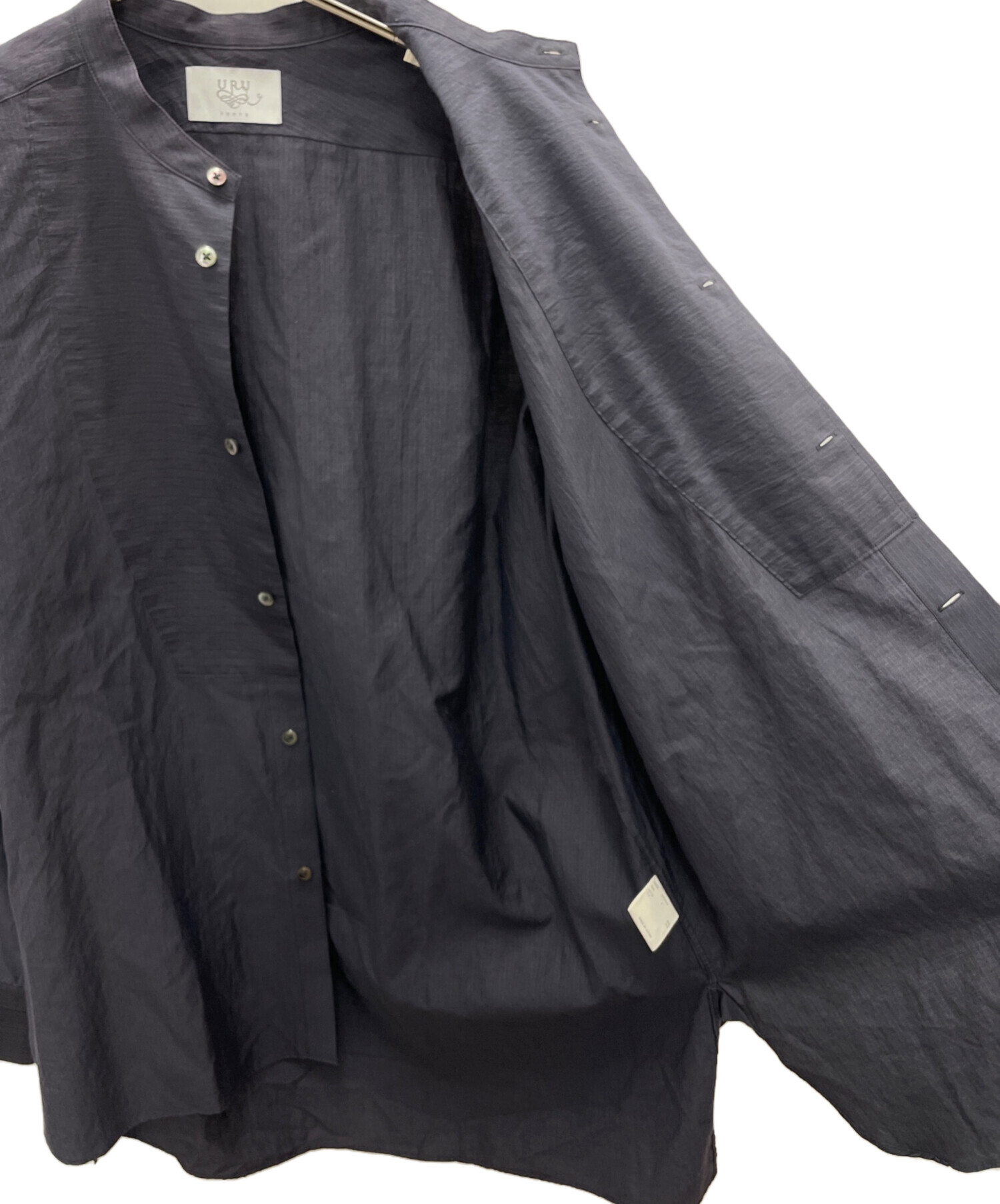 中古・古着通販】URU (ウル) 長袖シャツ ネイビー サイズ:2｜ブランド
