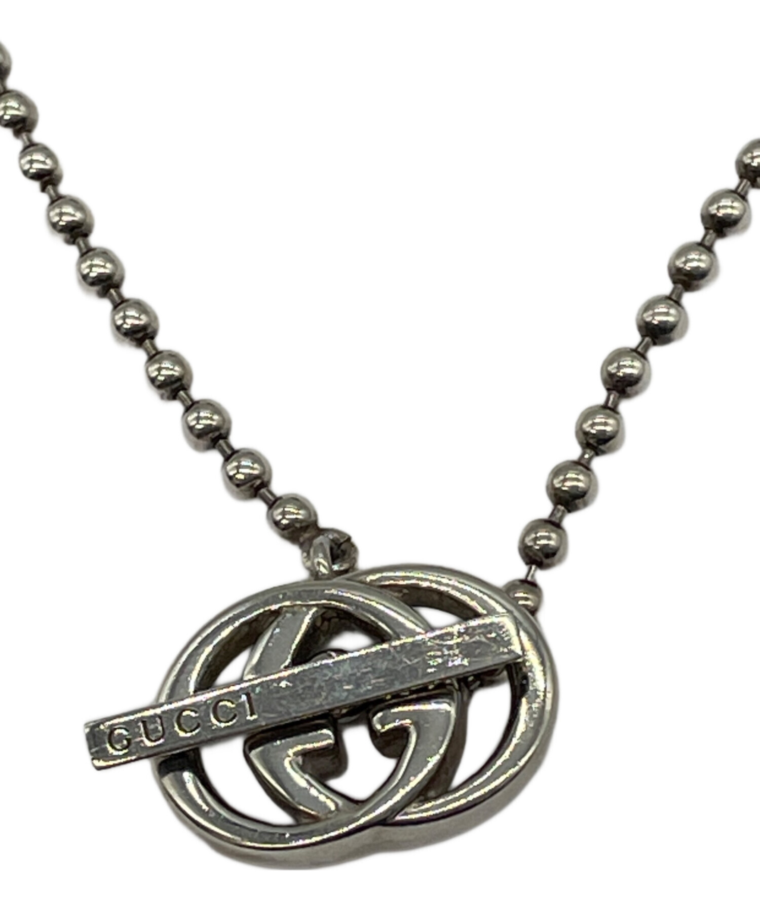 中古・古着通販】GUCCI (グッチ) ネックレス シルバーカラー｜ブランド