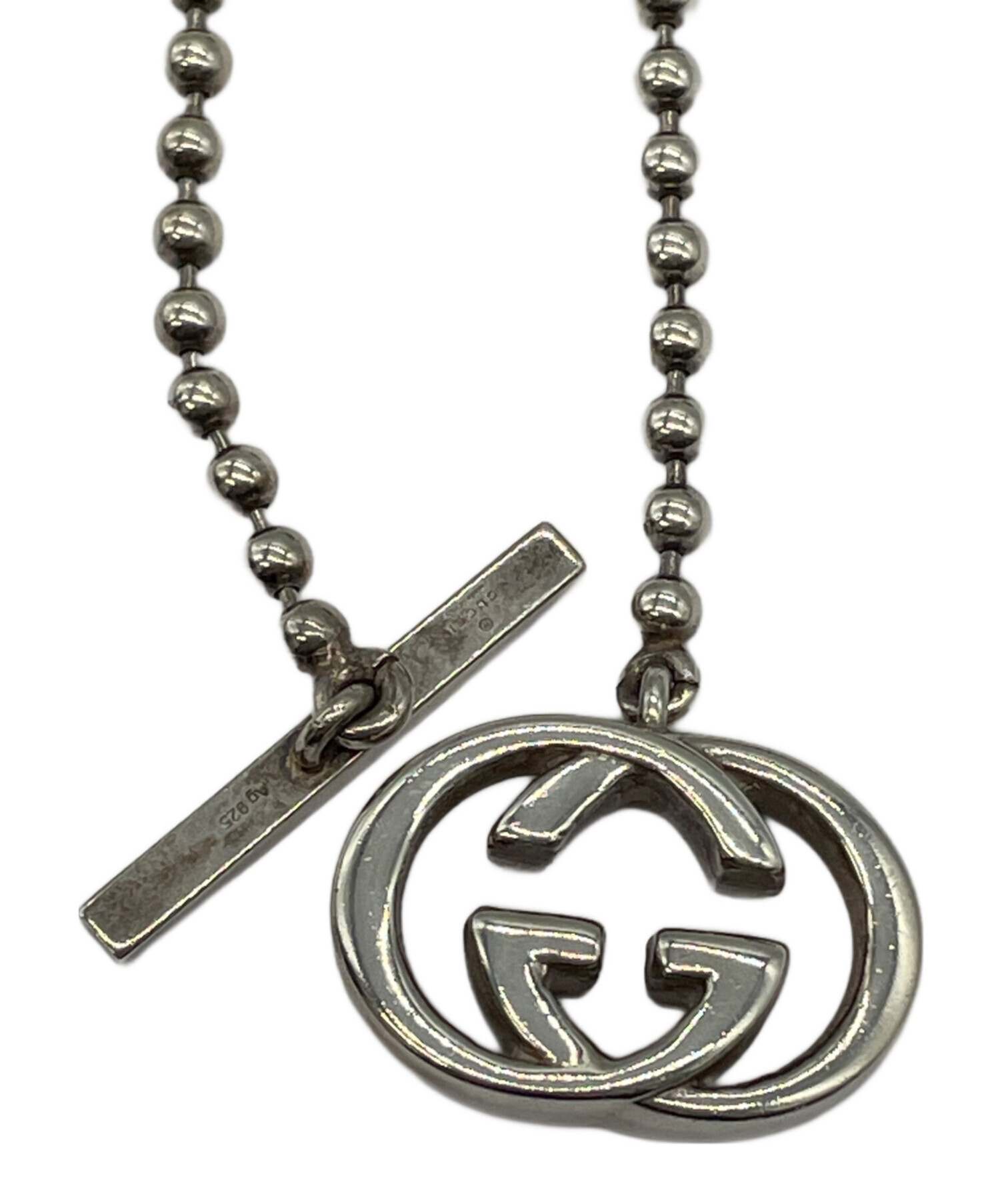 中古・古着通販】GUCCI (グッチ) ネックレス シルバーカラー｜ブランド