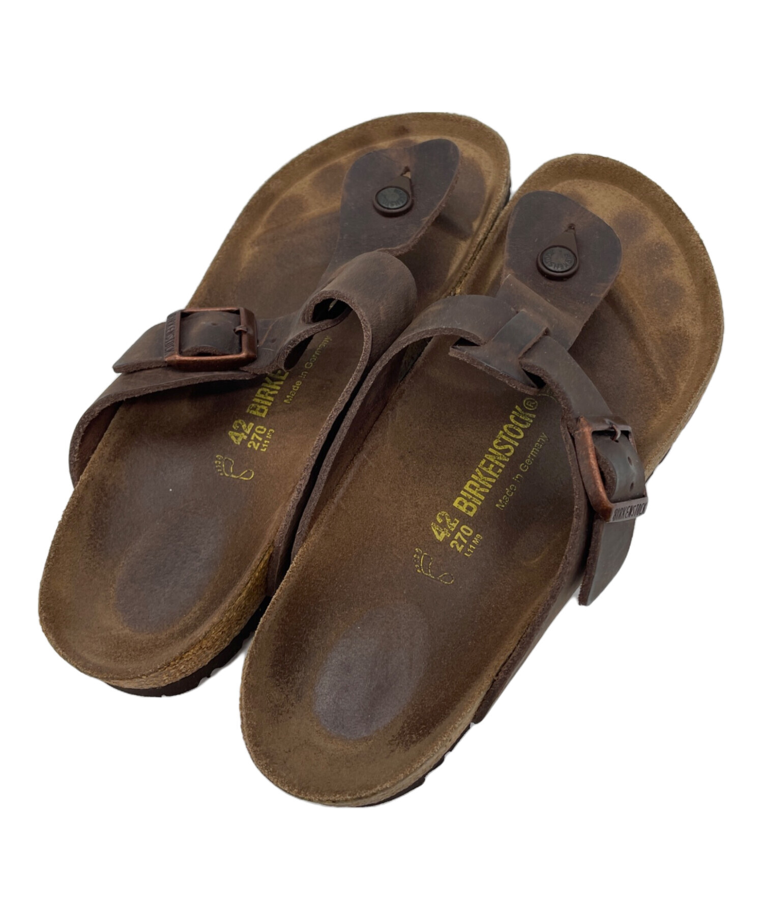 中古・古着通販】BIRKENSTOCK (ビルケンシュトック) サンダル ブラウン