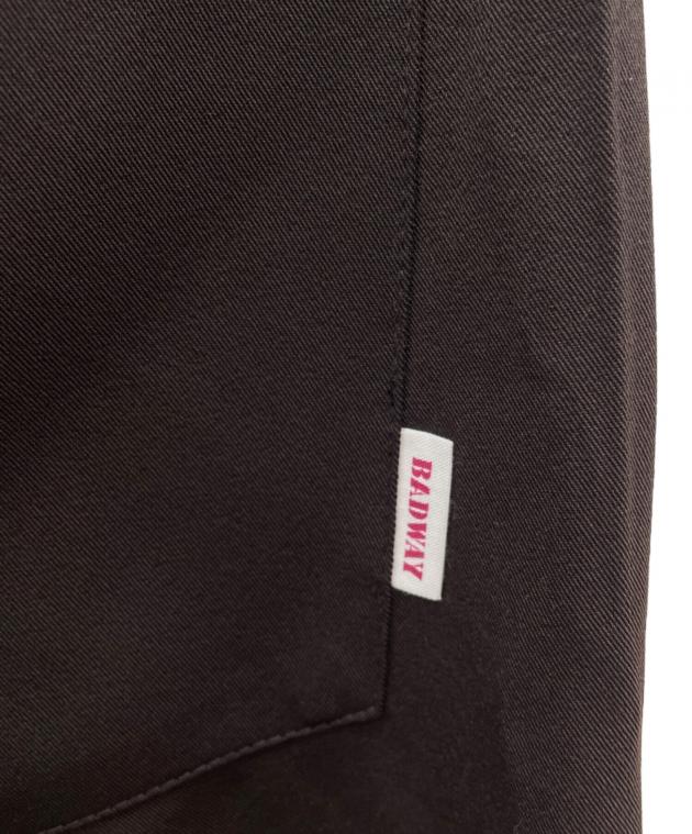 中古・古着通販】BADWAY (バッドウェイ) スラックス ブラウン サイズ:M