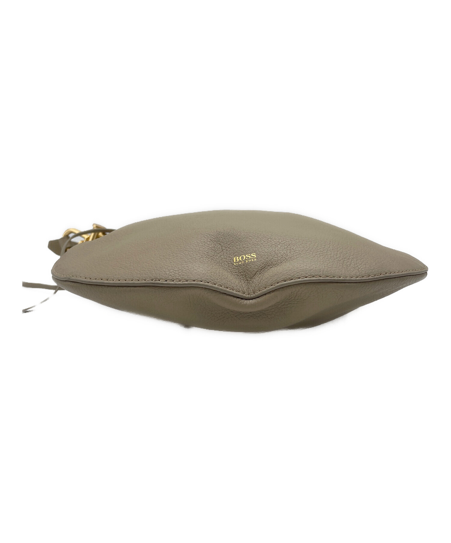HUGO BOSS ヒューゴボス ショルダーバッグ  ベージュ 【古着】【中古】【送料無料】 中古・古着通販】HUGO BOSS (ヒューゴ ボス) ショルダーバッグ
