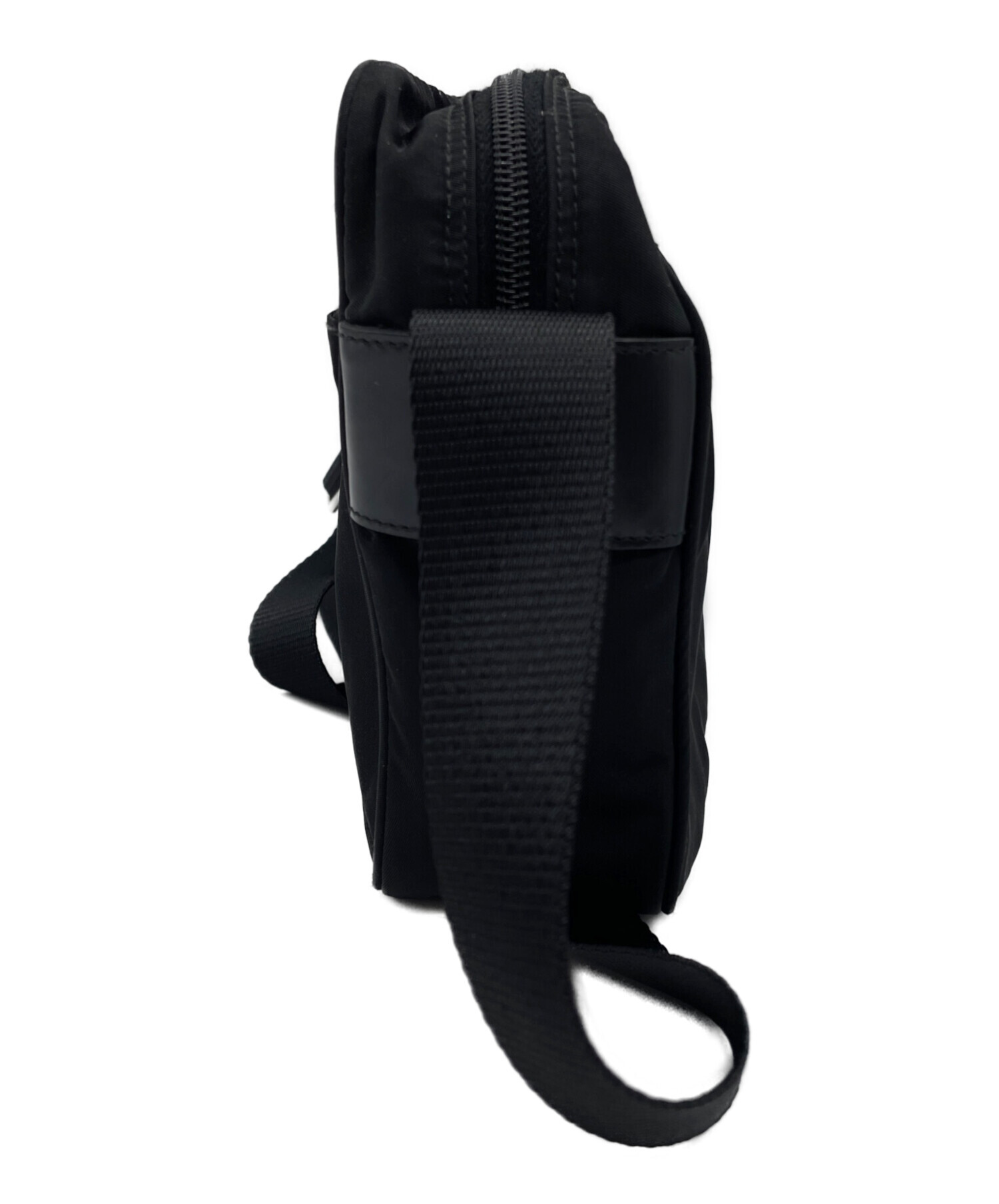 PRADA ブラック ショルダーバッグ　確実正規品 中古・古着通販】PRADA (プラダ) ショルダーバッグ ブラック｜ブランド