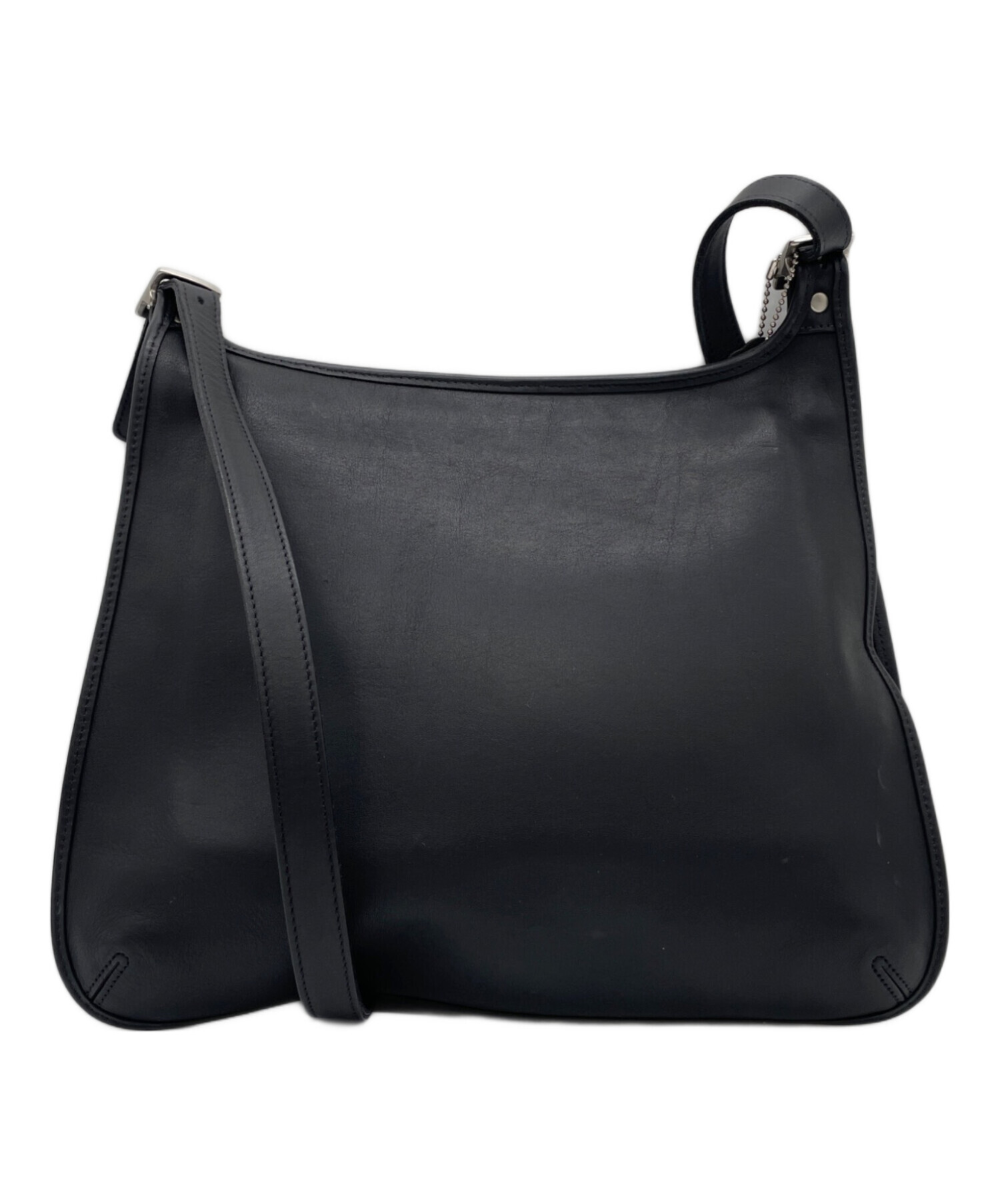 レディース COACH レザー ショルダーバッグ 黒