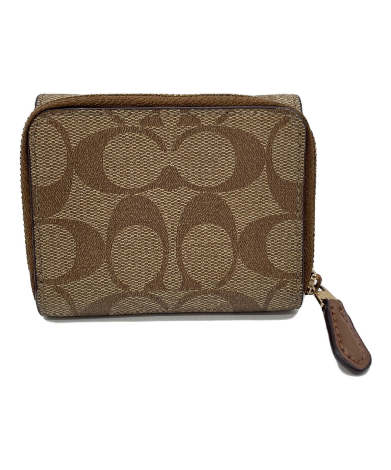 中古・古着通販】COACH (コーチ) 3つ折り財布 ブラウン｜ブランド