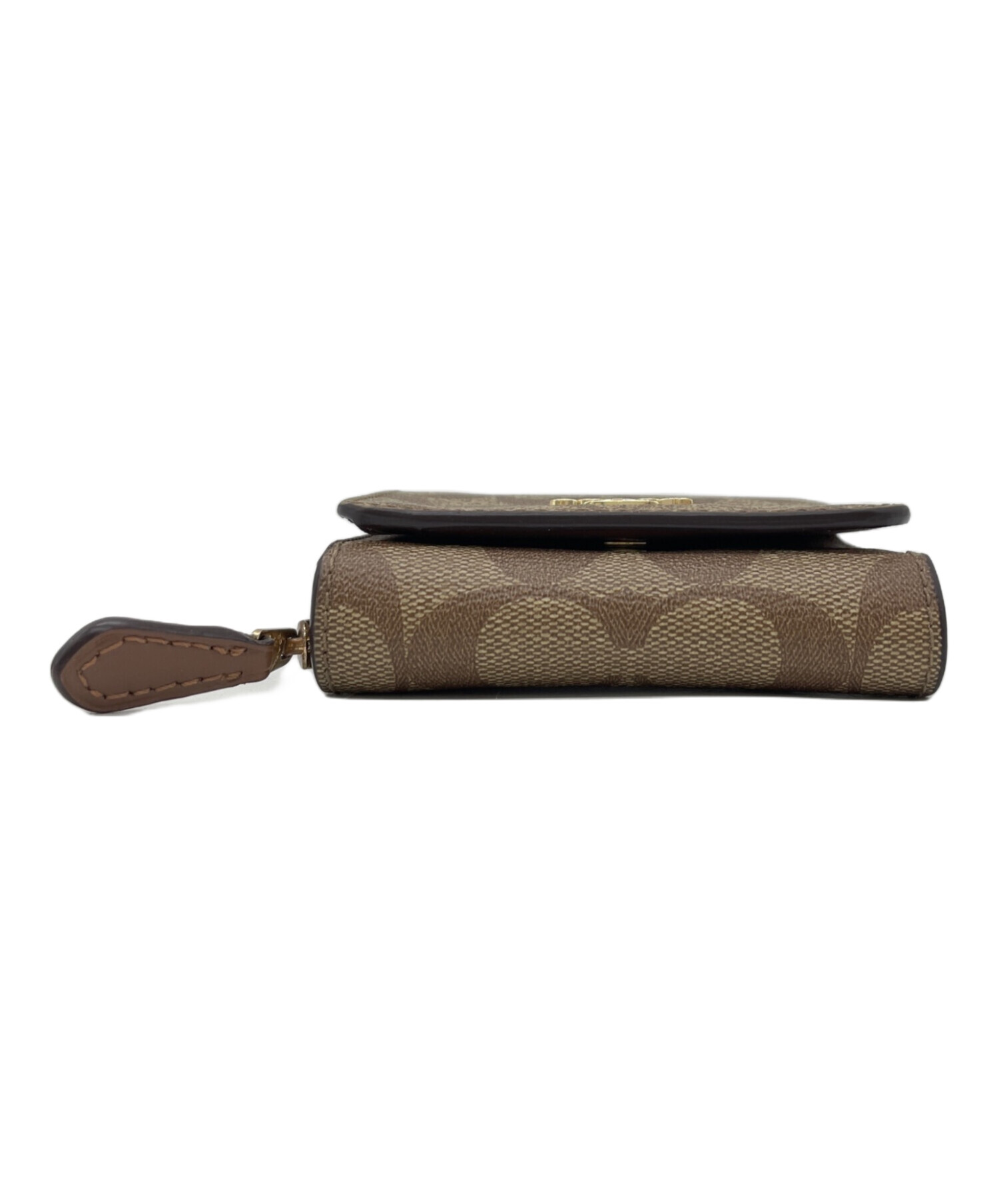 中古・古着通販】COACH (コーチ) 3つ折り財布 ブラウン|ブランド 中古・古着通販】COACH (コーチ) 3つ折り財布 ブラウン|ブランド