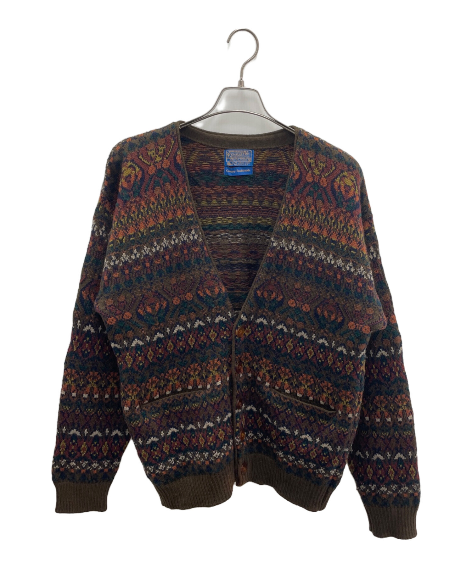 中古・古着通販】PENDLETON (ペンドルトン) 厚手カーディガン ブラウン 
