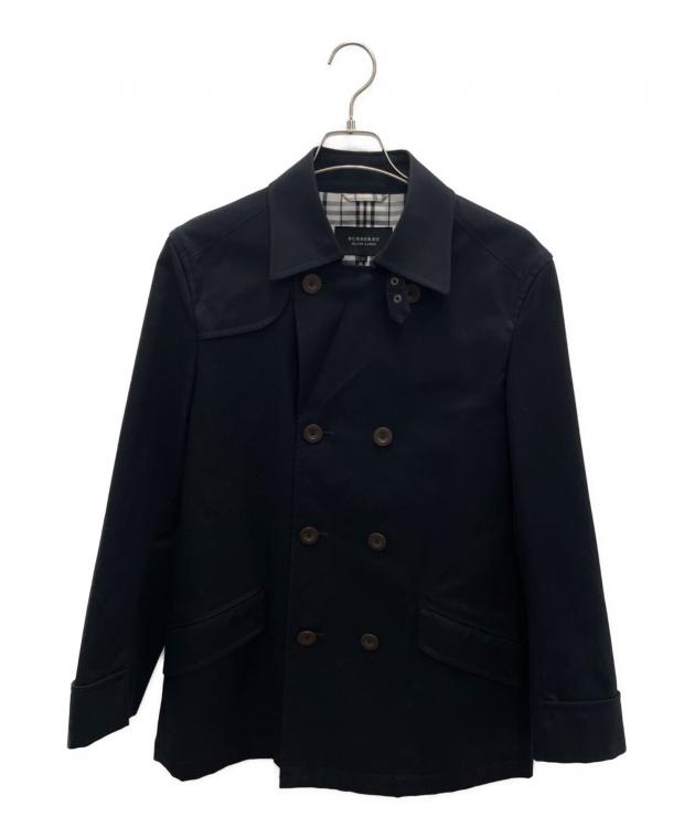 BURBERRY BLACK LABEL ブラック ピーコート 中古・古着通販】BURBERRY BLACK LABEL (バーバリーブラックレーベル