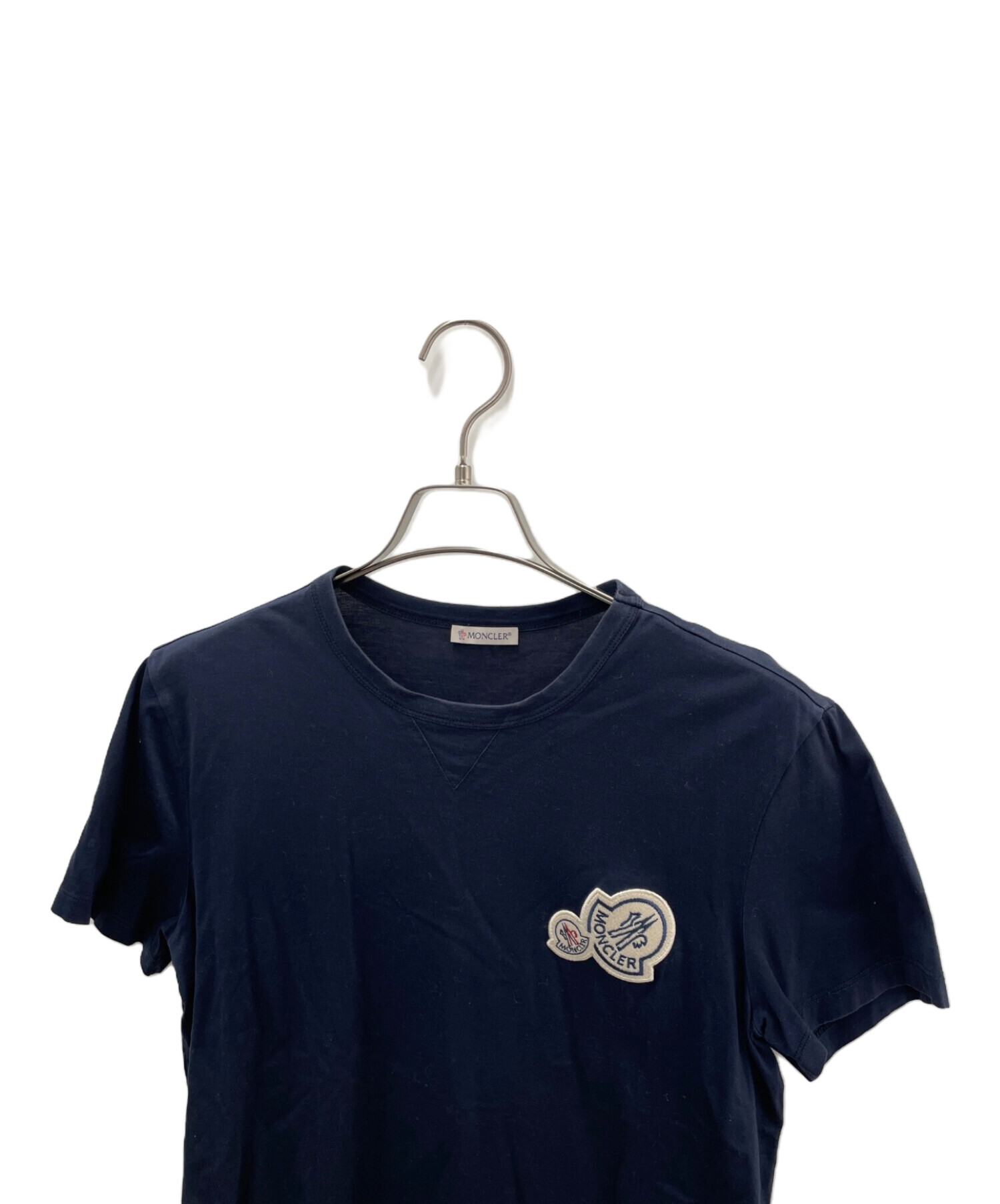 中古・古着通販】MONCLER (モンクレール) Tシャツ ネイビー サイズ:M