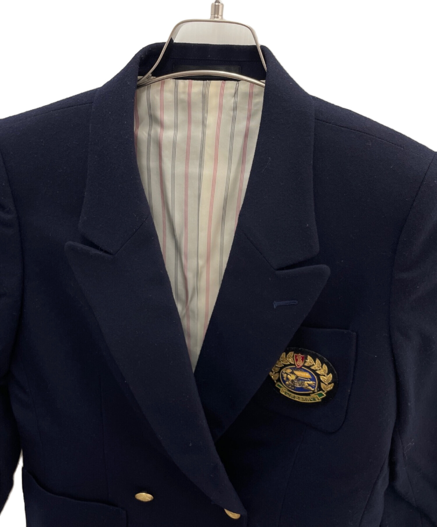 中古・古着通販】Burberry's (バーバリー) 金ボタンブレザー ネイビー 中古・古着通販】Burberry's (バーバリー) 金ボタンブレザー ネイビー