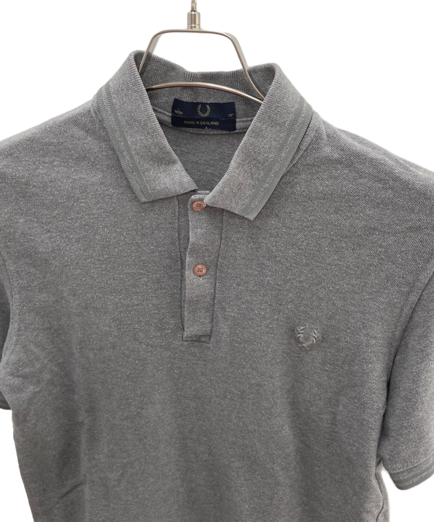 中古・古着通販】FRED PERRY (フレッドペリー) ポロシャツ グレー 