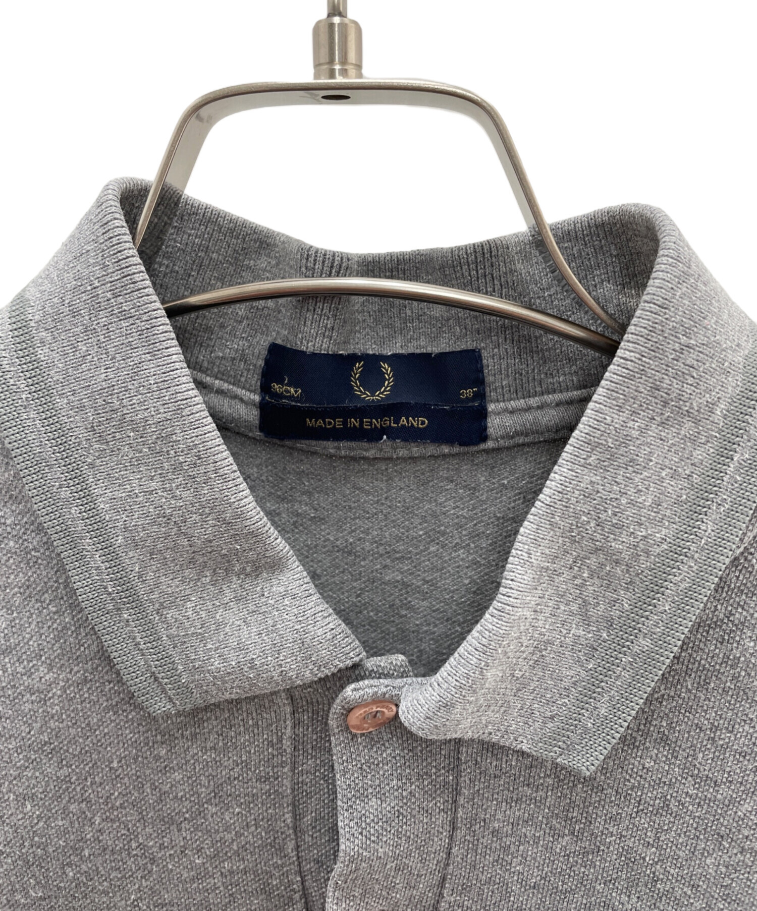 FRED PERRY ポロシャツ　グレー 中古・古着通販】FRED PERRY (フレッドペリー) ポロシャツ グレー
