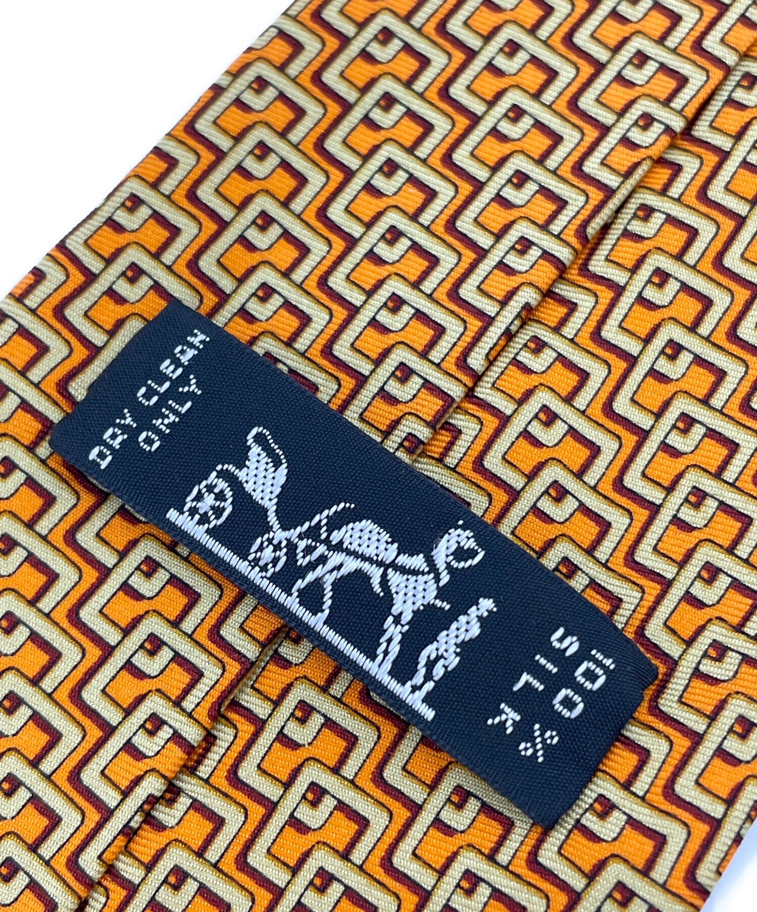 中古・古着通販】HERMES (エルメス) ネクタイ オレンジ サイズ