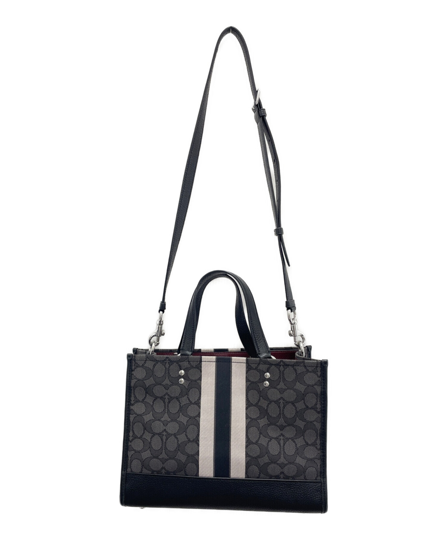 COACHコーチ　バッグ ハンドバッグ トートバッグ 2wayバッグ CQ877 中古・古着通販】COACH (コーチ) 2WAYバッグ ブラック｜ブランド・古着