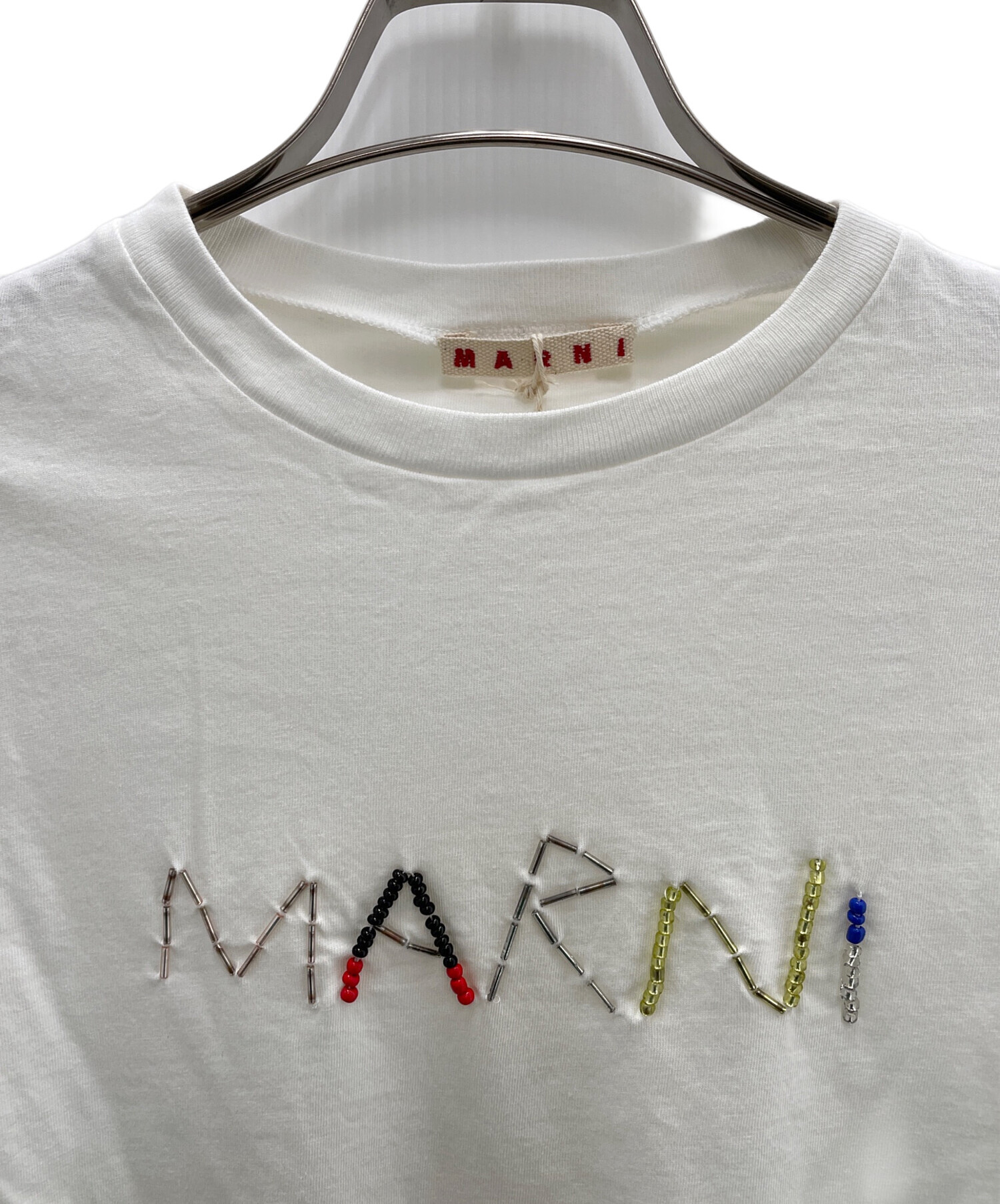 MARNI マルニ Tシャツ・カットソー XS 白 【古着】【中古】【送料無料】 MARNI - MARNI マルニ Tシャツ・カットソー XS 白 【古着】【中古