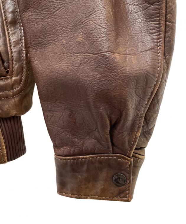 中古・古着通販】Schott (ショット) レザージャケット ブラウン サイズ