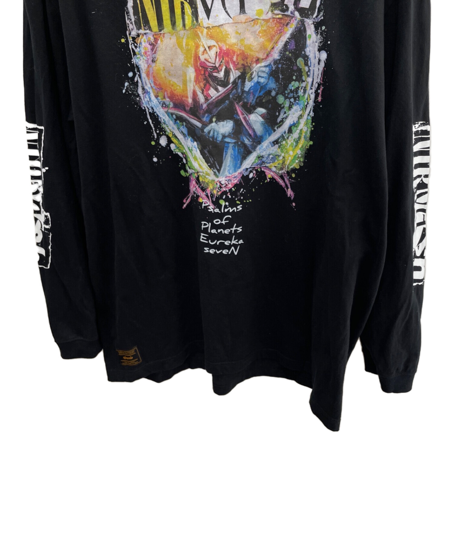 glamb ブラック ロゴ入り 長袖カットソー MEDIUM 中古・古着通販】glamb (グラム) 長袖カットソー ブラック サイズ:XL