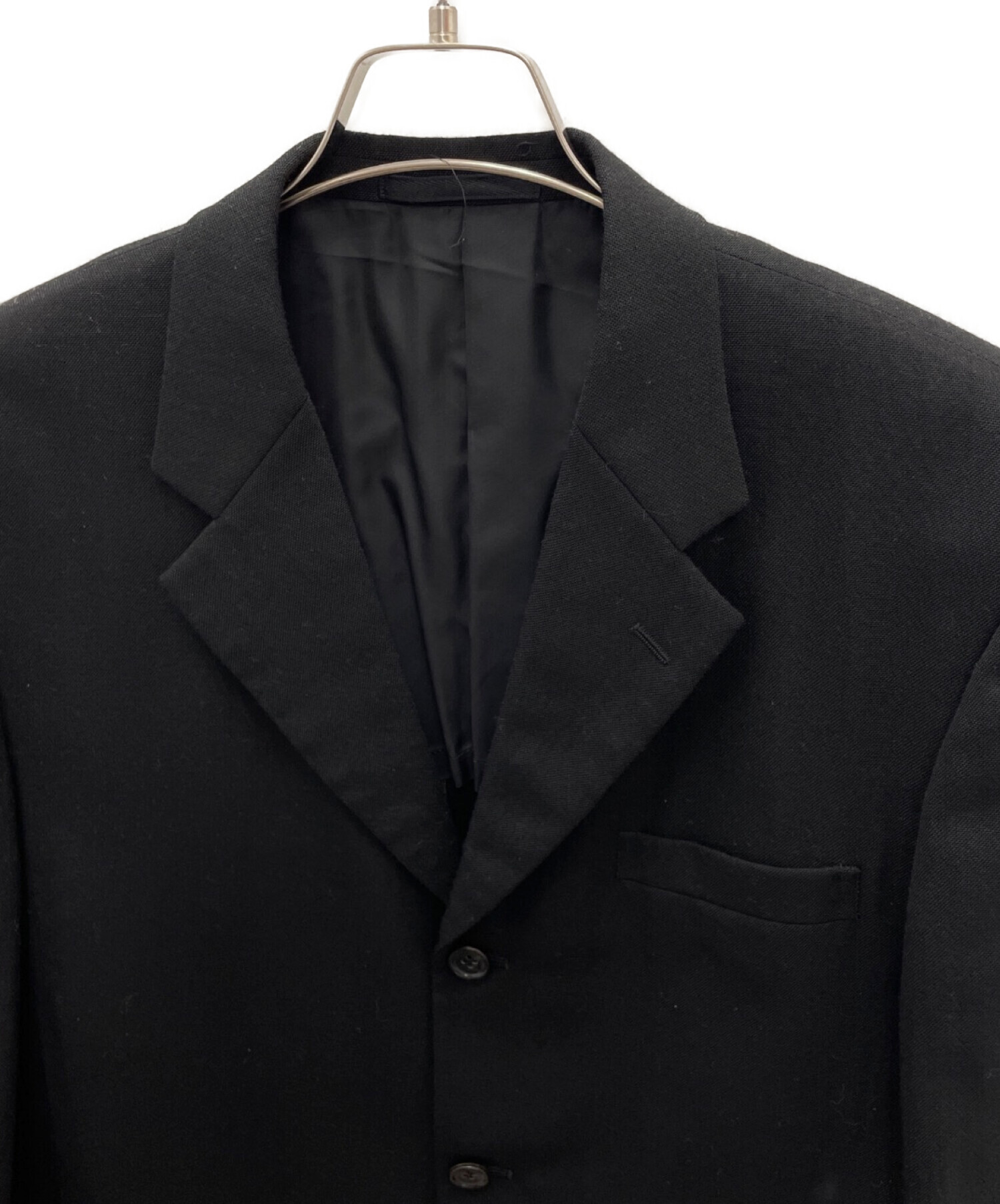 古着 COMME des GARCONS セットアップスーツ サイズL 黒色 中古・古着通販】COMME des GARCONS (コムデギャルソン) セットアップ