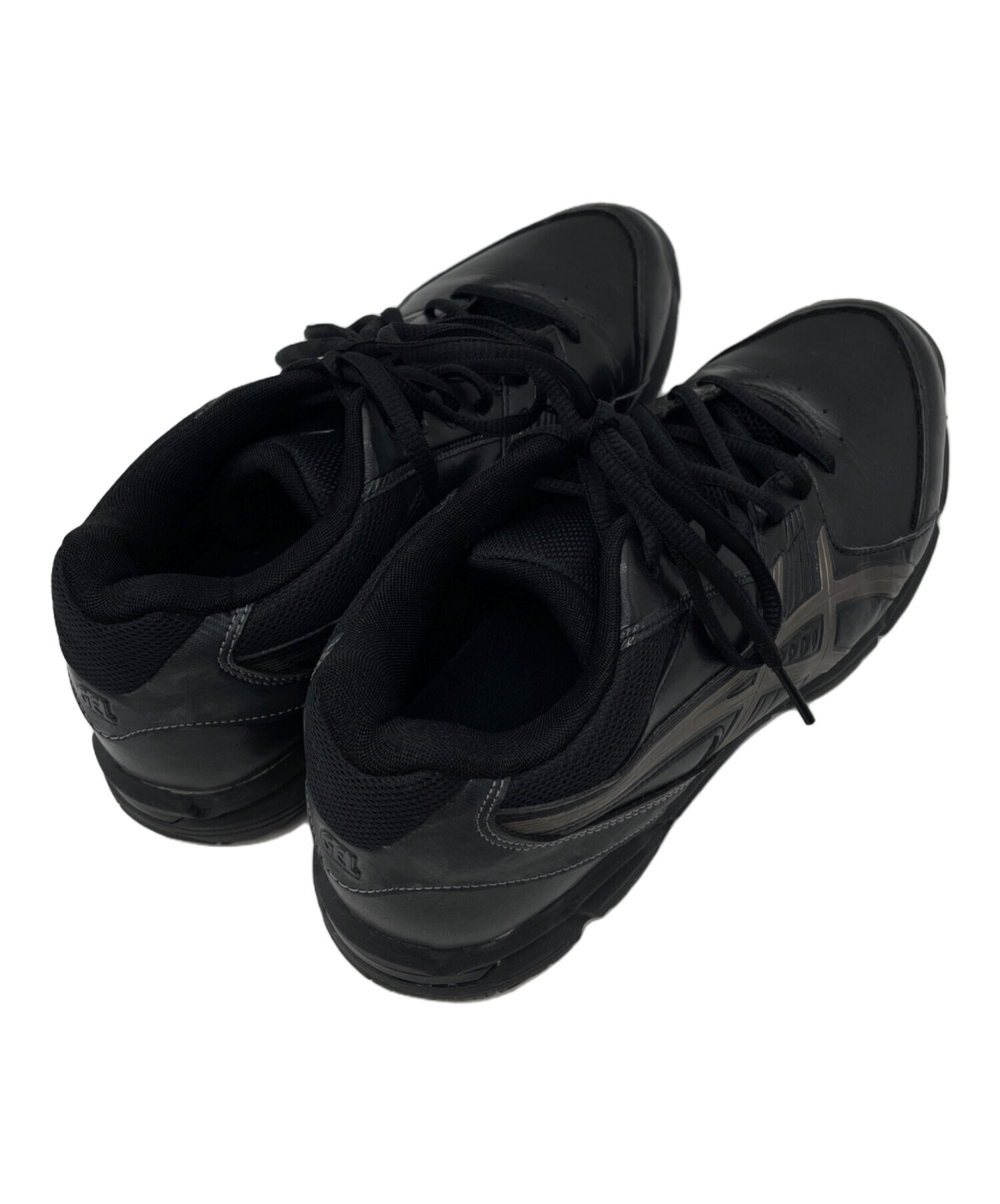 asics アシックス スニーカー 26cm 黒 【古着】【中古】【送料無料】 中古・古着通販】asics (アシックス) スニーカー ブラック サイズ:27