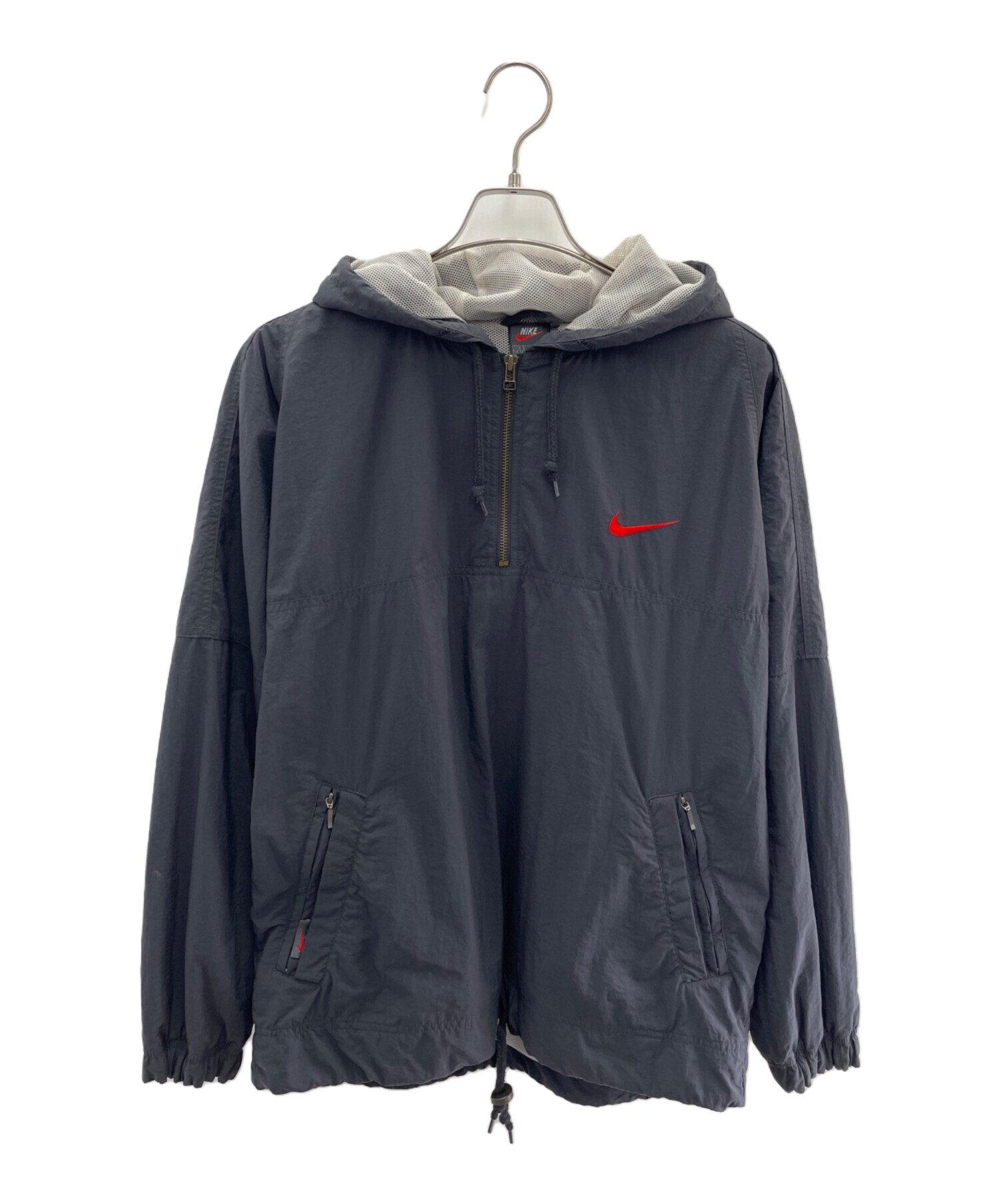 中古・古着通販】NIKE (ナイキ) アノラックパーカー ブラック サイズ:S 