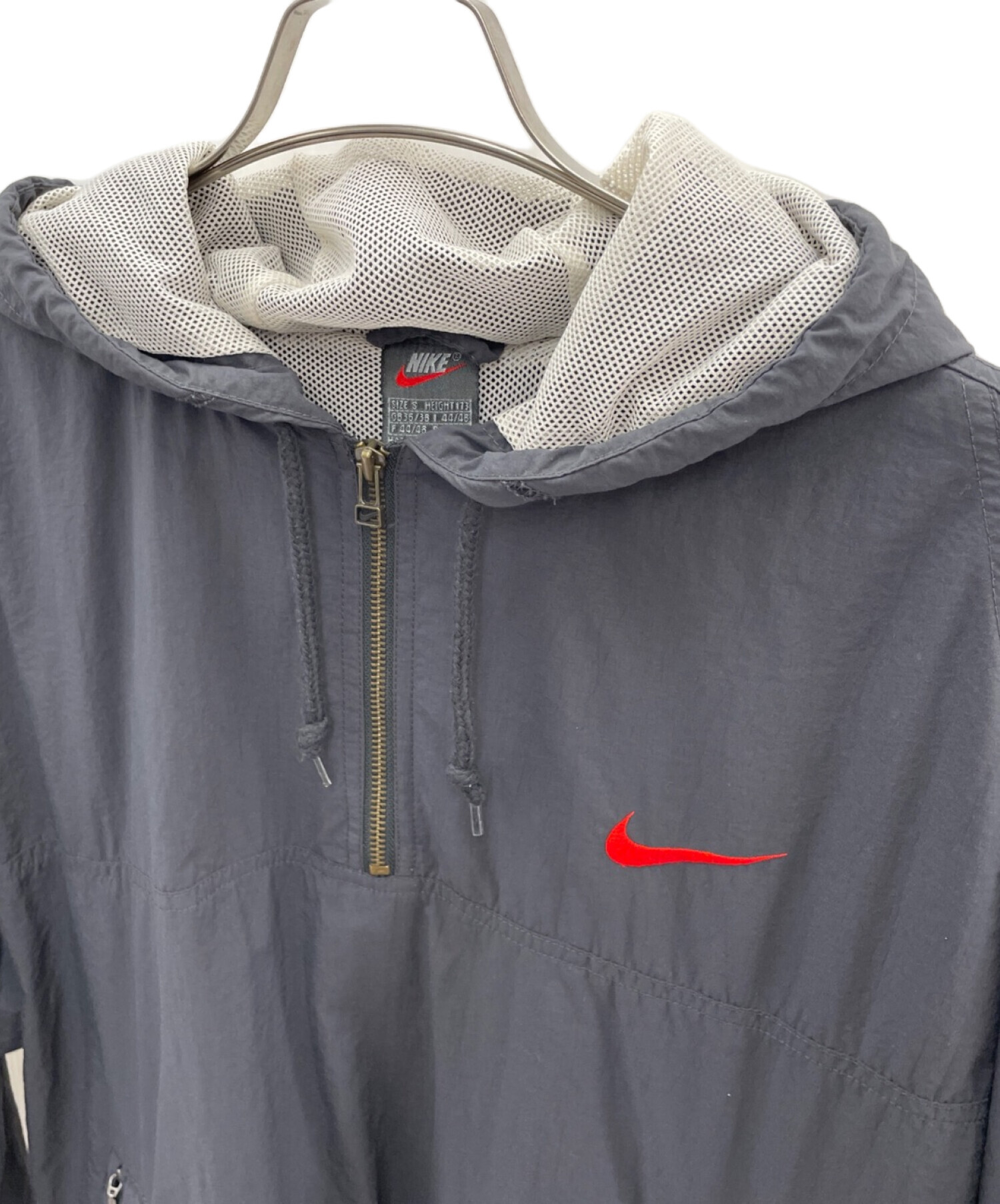 中古・古着通販】NIKE (ナイキ) アノラックパーカー ブラック サイズ:S 