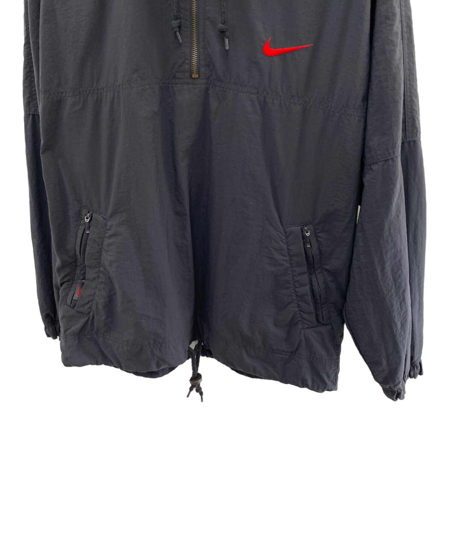 中古・古着通販】NIKE (ナイキ) アノラックパーカー ブラック サイズ:S 