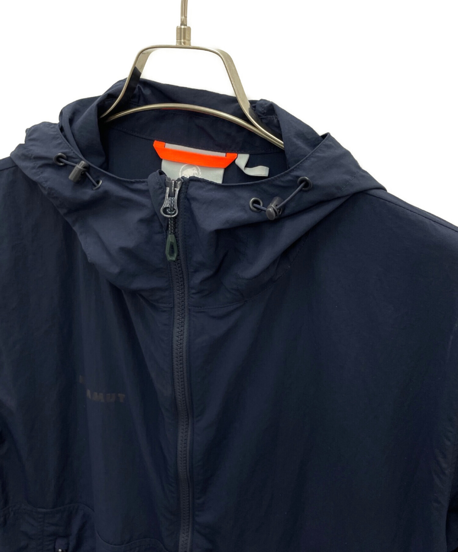 MAMMUT フーデットジャケット Lサイズ ネイビー 中古・古着通販】MAMMUT (マムート) フーデッドジャケット ネイビー