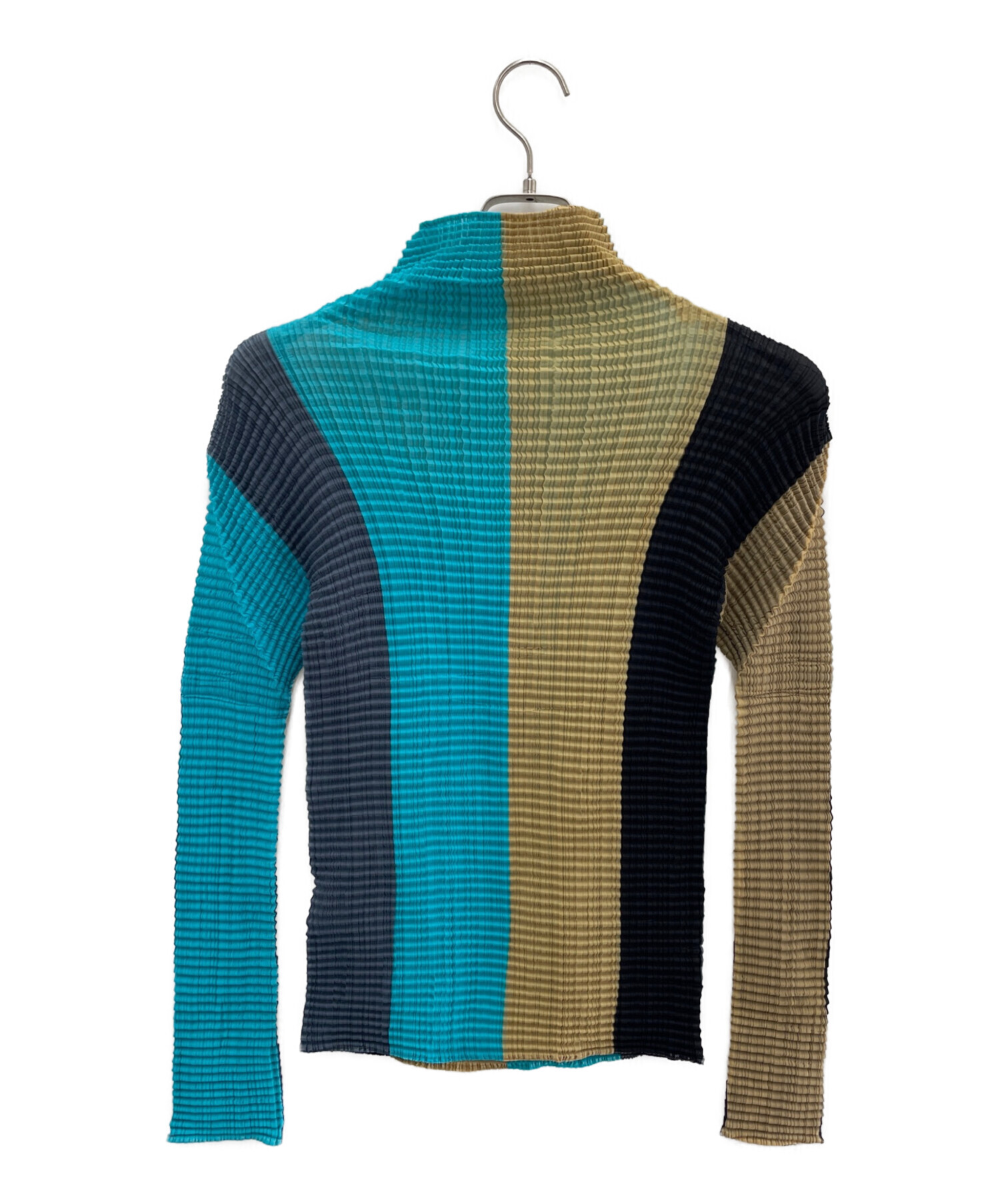 me ISSEY MIYAKE マルチカラー 長袖カットソー 中古・古着通販】ISSEY MIYAKE (イッセイミヤケ) 長袖カットソー