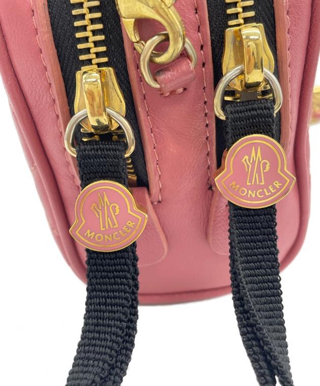 未使用タグ付き　モンクレールジャパン表記有　ダウンショルダーバッグ　ピンク 中古・古着通販】MONCLER (モンクレール) ショルダーバッグ ピンク