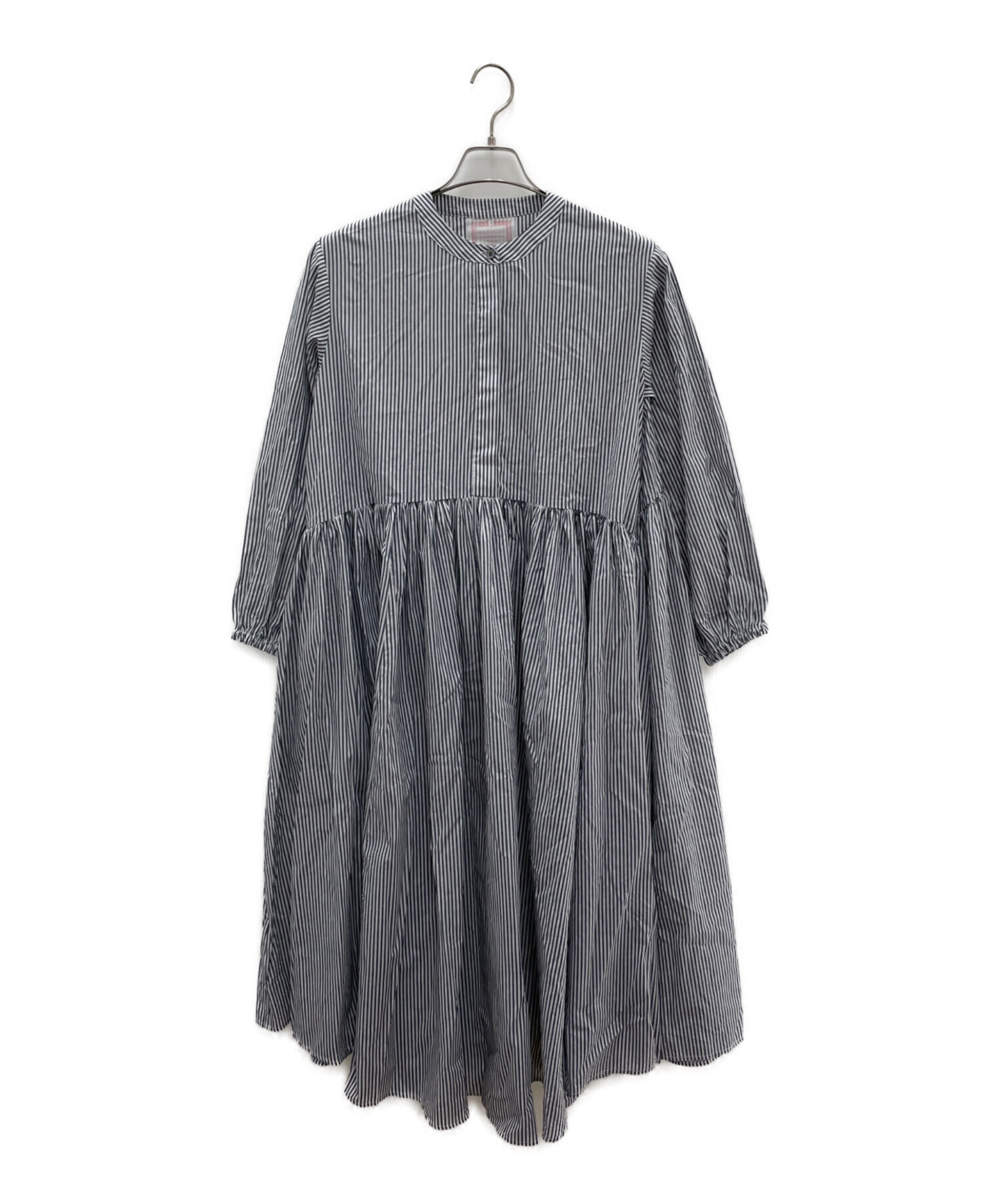 中古・古着通販】BEARDSLEY (ビアズリー) 長袖ワンピース グレー