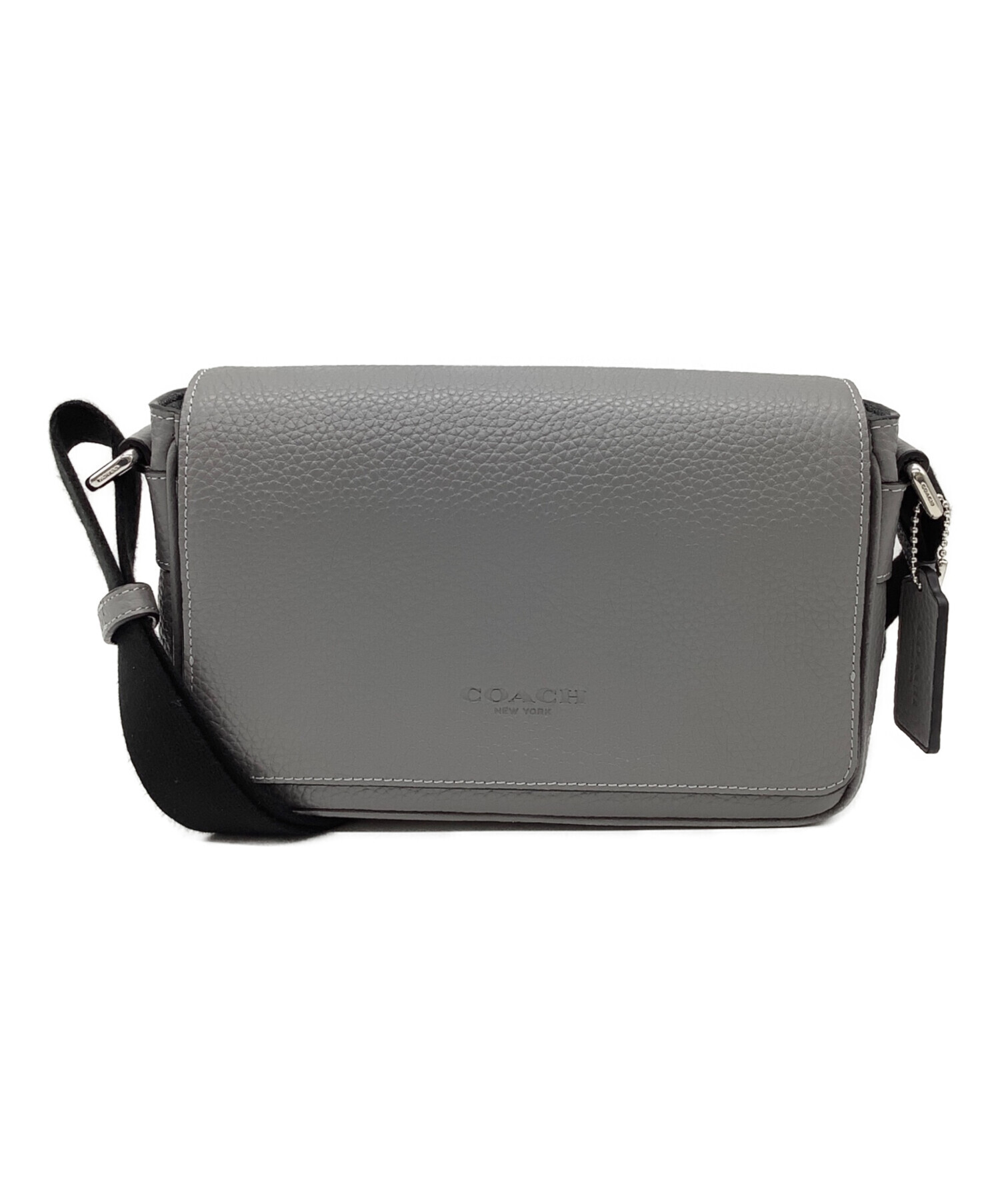 中古・古着通販】COACH (コーチ) フラップ クロスボディ バッグ グレー