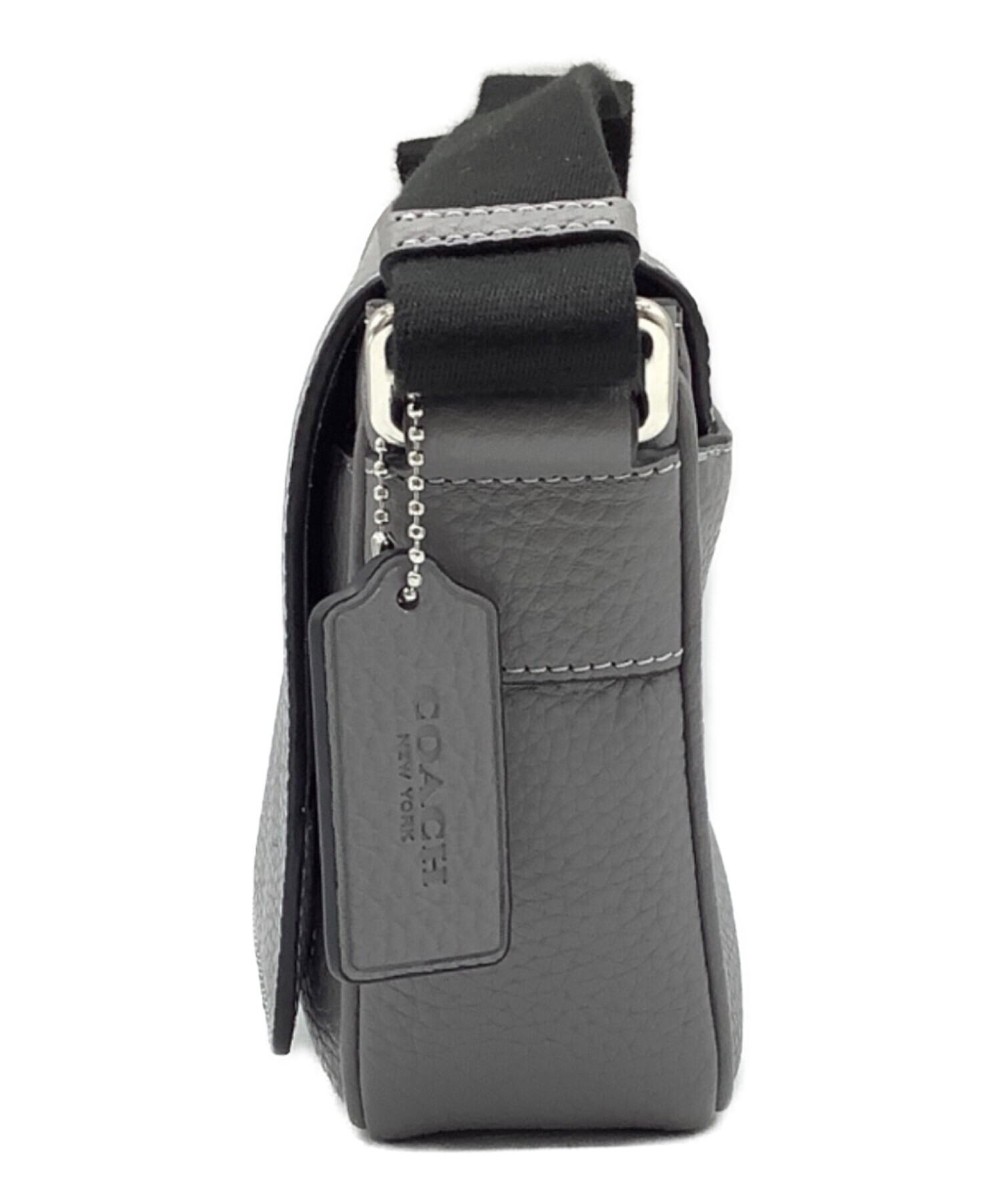 中古・古着通販】COACH (コーチ) フラップ クロスボディ バッグ グレー