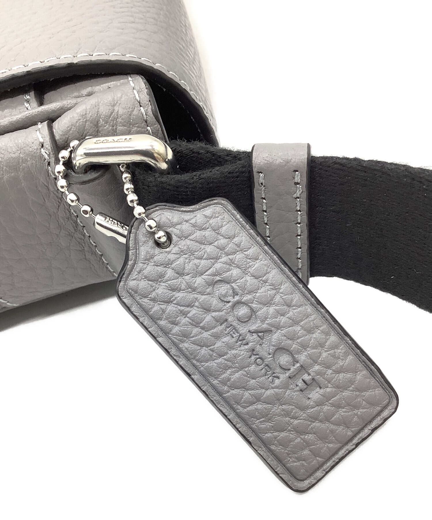 中古・古着通販】COACH (コーチ) フラップ クロスボディ バッグ グレー