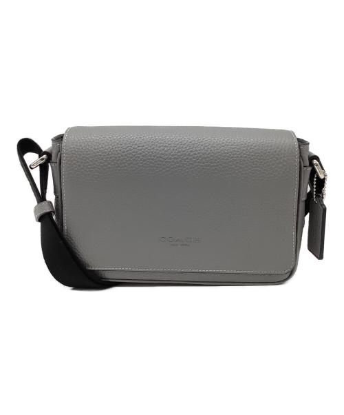 【新品タグ付】COACH コーチキャムデン レザー テック クロスボディグレー 中古・古着通販】COACH (コーチ) フラップ クロスボディ バッグ グレー