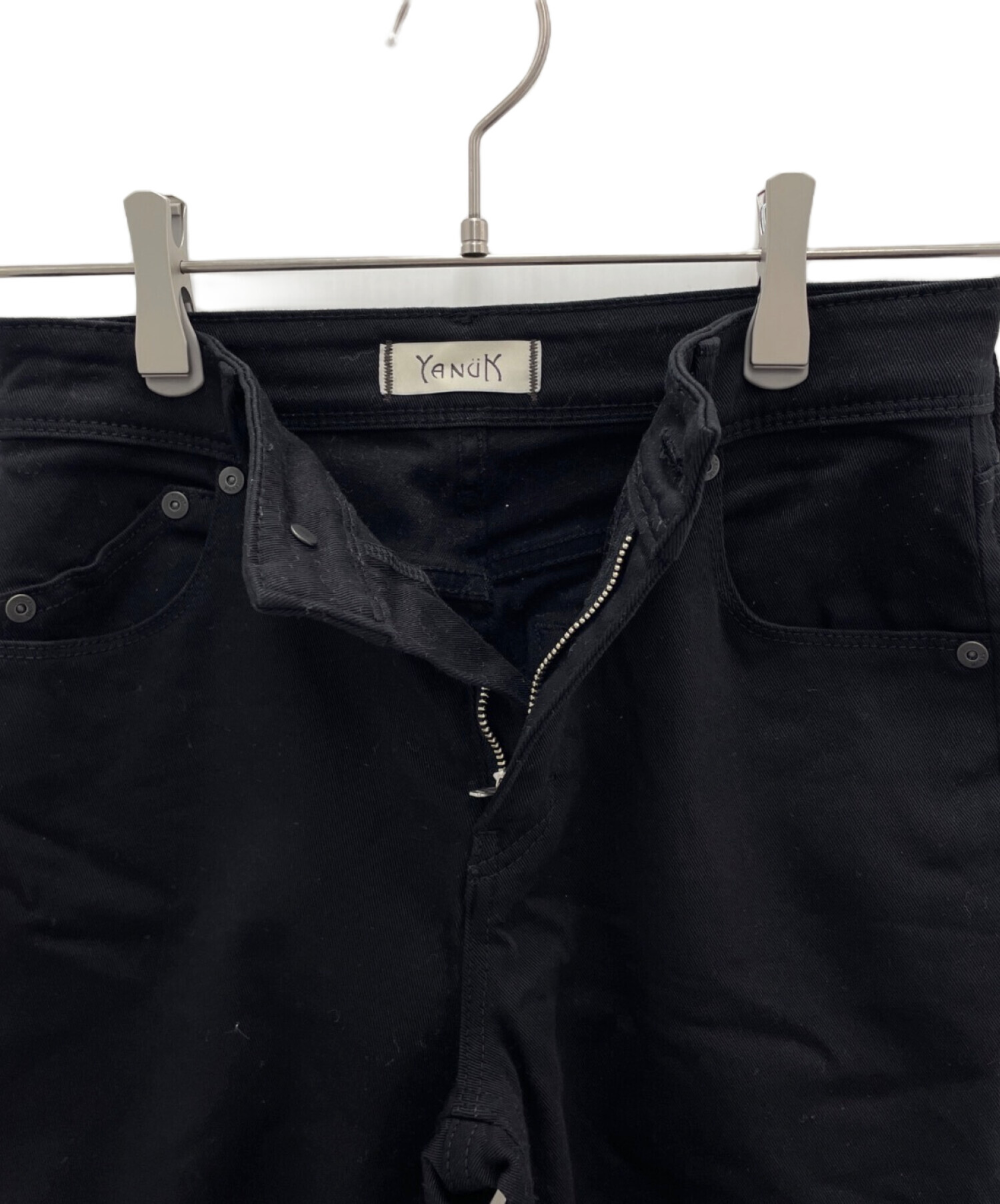中古・古着通販】YANUK (ヤヌーク) イージーパンツ ブラック サイズ:22