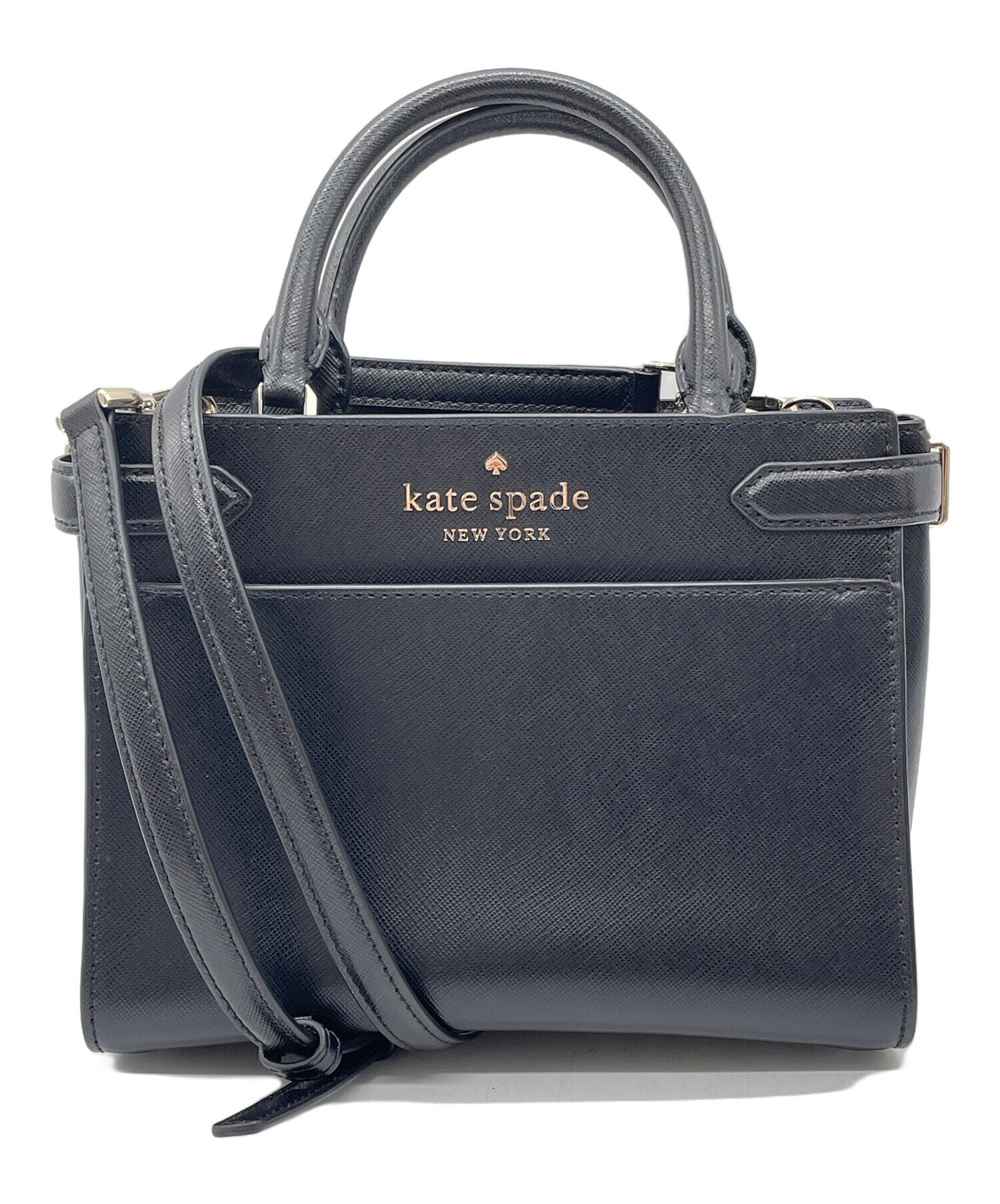 美品 ケイトスペード Kate Spade リボンモチーフ 2WAY ハンドバッグ 