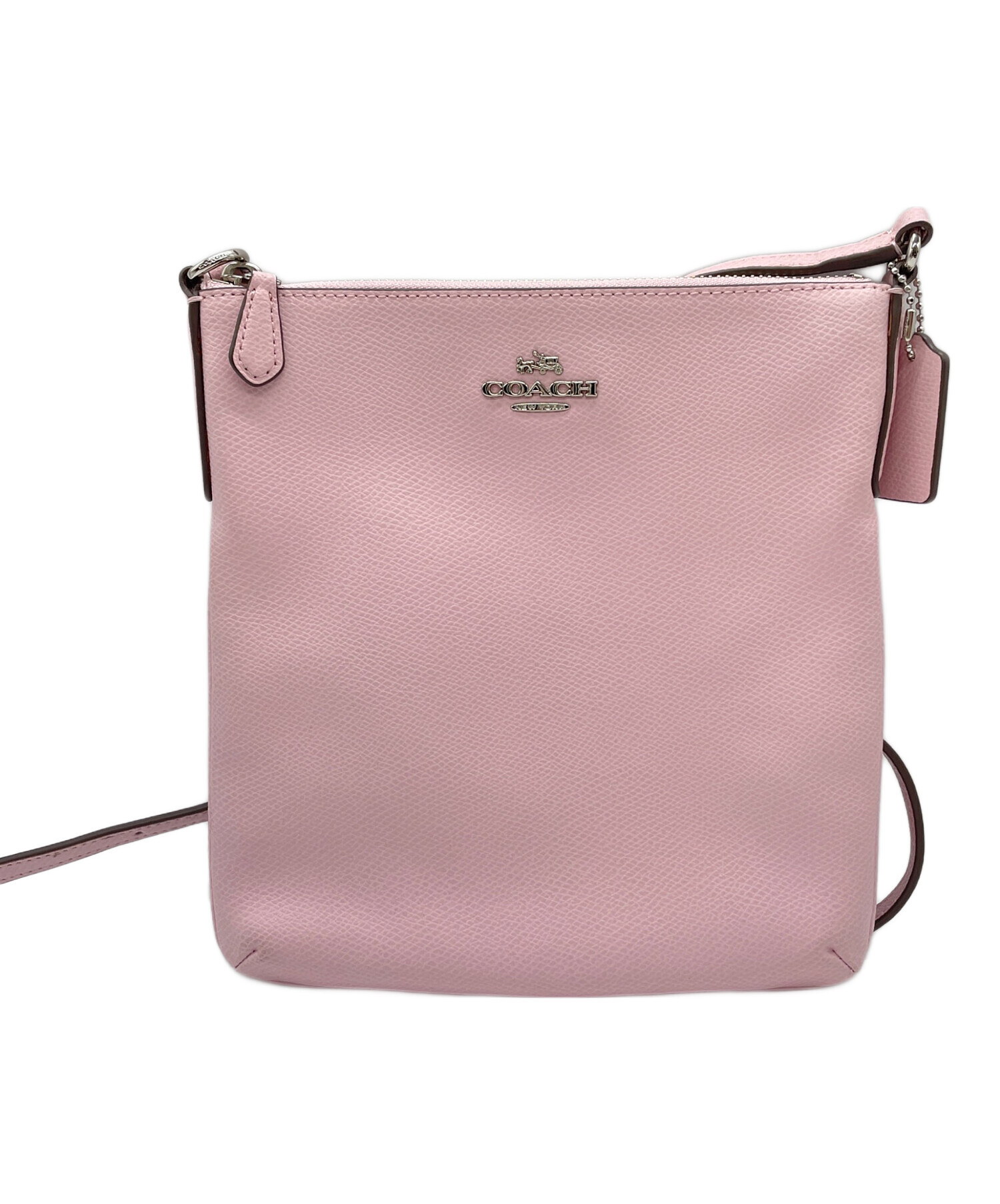 【新品・未使用】COACH コーチ ショルダーバッグ ピンク 肩掛け レザー 革 中古・古着通販】COACH (コーチ) ショルダーバッグ ピンク｜ブランド