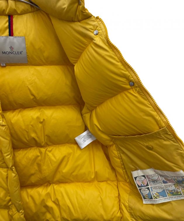 未使用品】MONCLER フード付きダウンジャケット イエロー 中古・古着